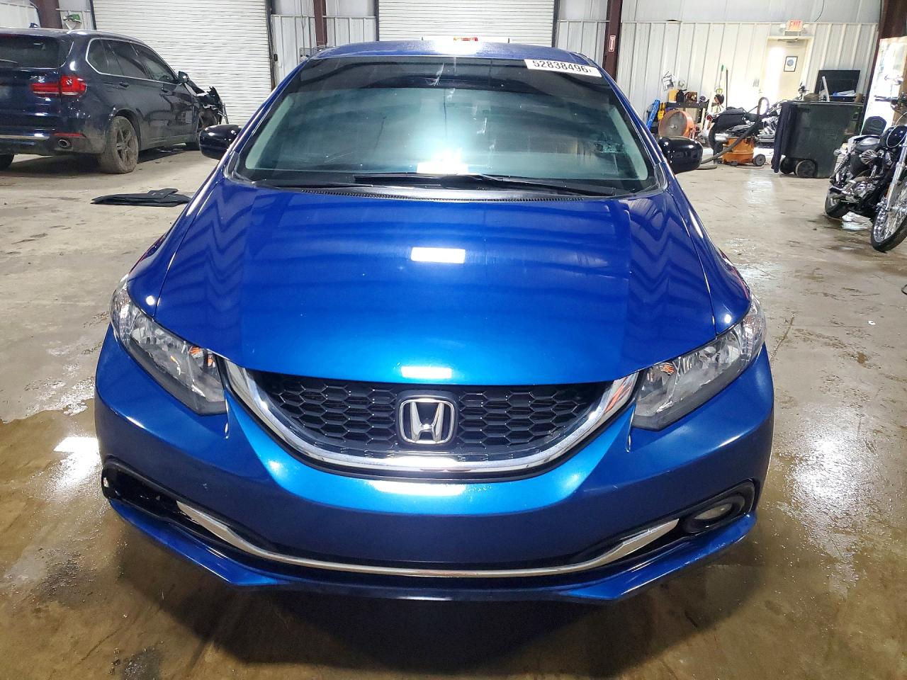 2014 Honda Civic Lx Blue vin: 19XFB2F56EE230353