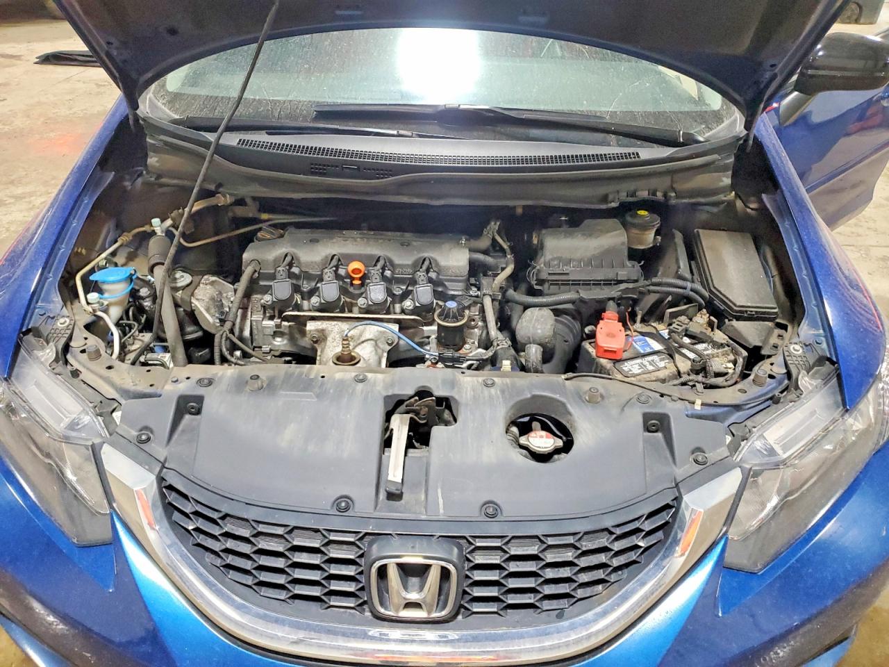 2014 Honda Civic Lx Blue vin: 19XFB2F56EE230353