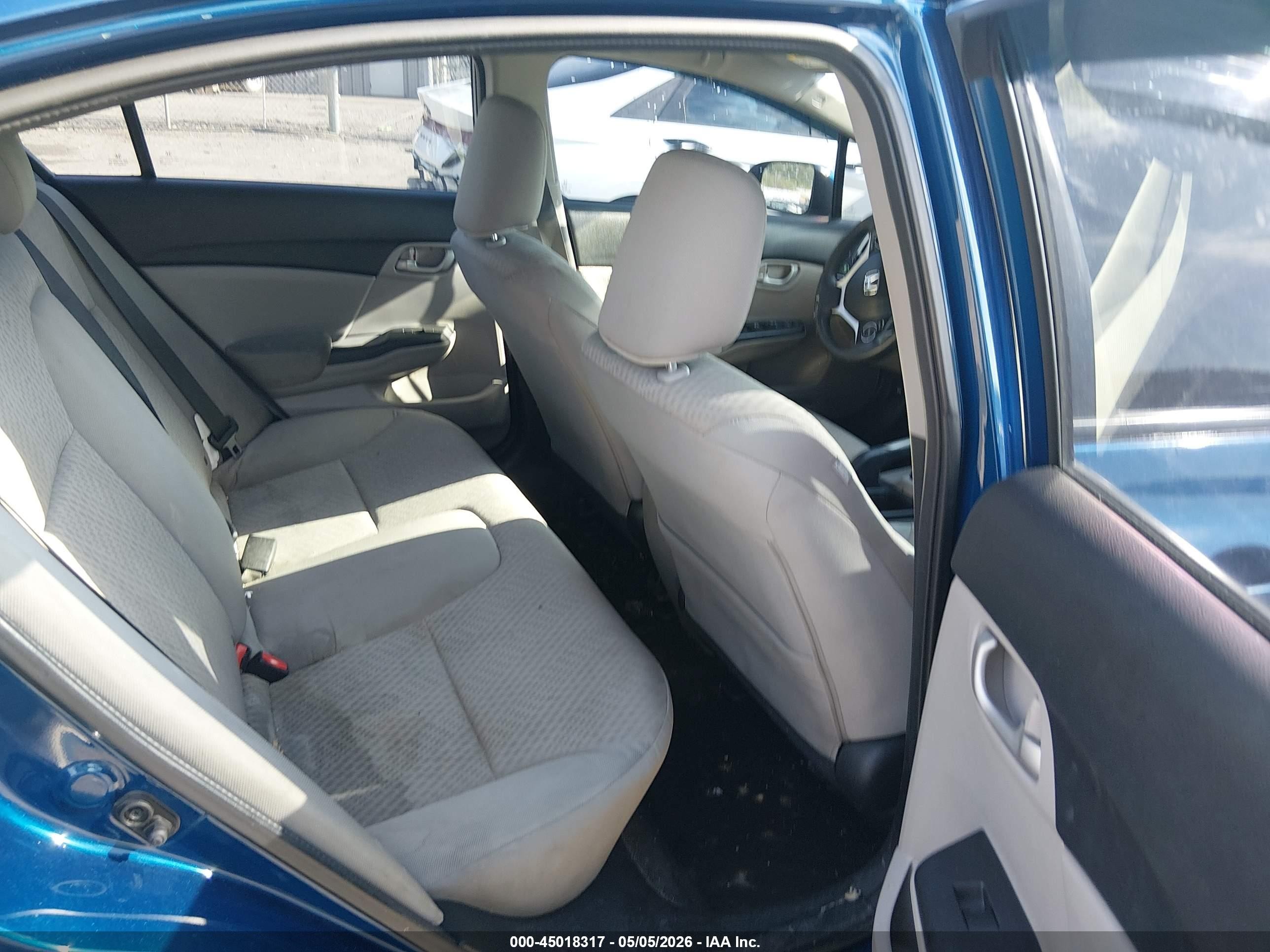 2014 Honda Civic Lx Blue vin: 19XFB2F56EE237559