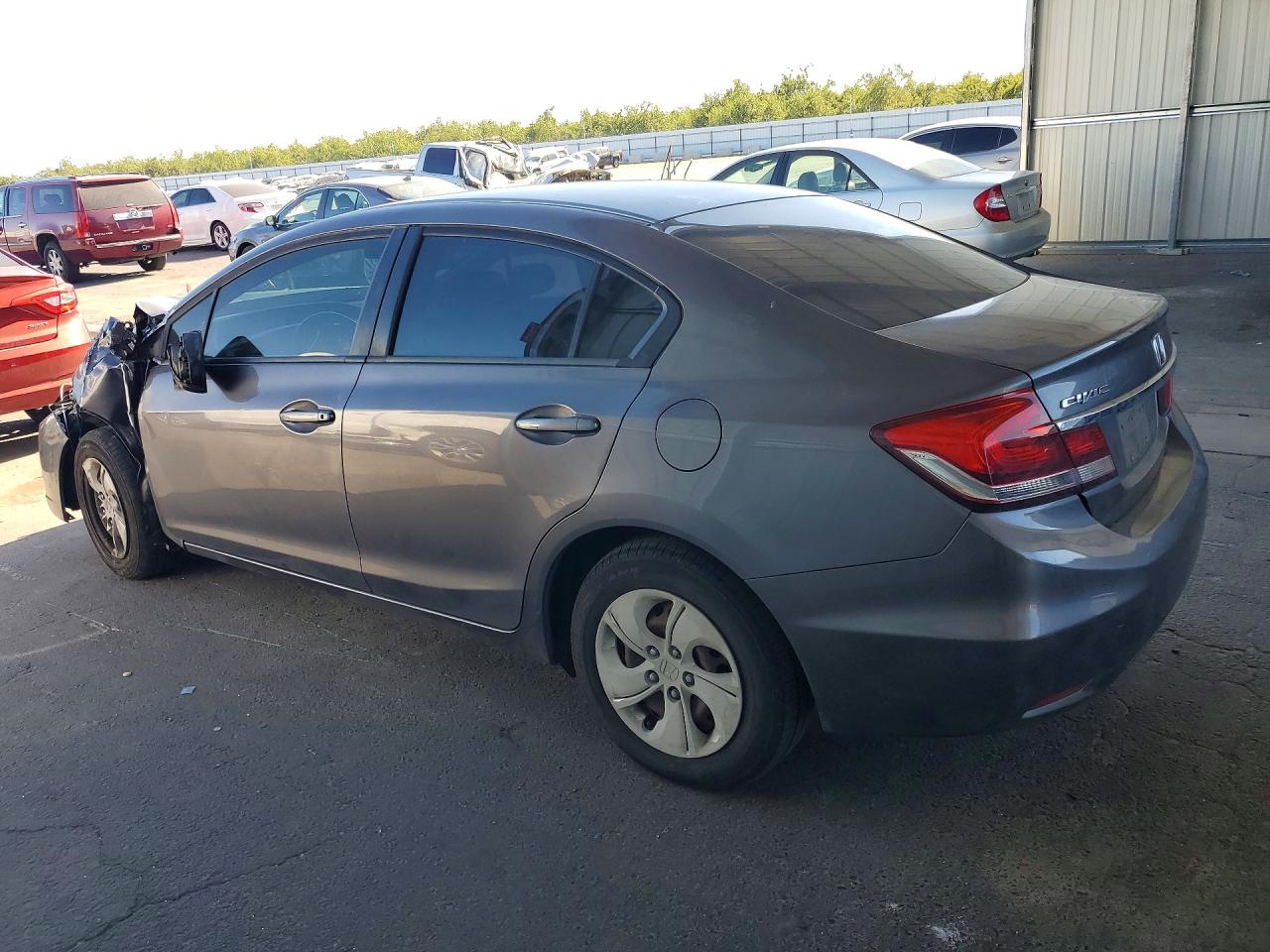 2014 Honda Civic Lx Gray vin: 19XFB2F56EE247623