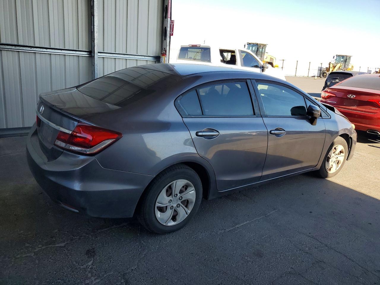 2014 Honda Civic Lx Gray vin: 19XFB2F56EE247623