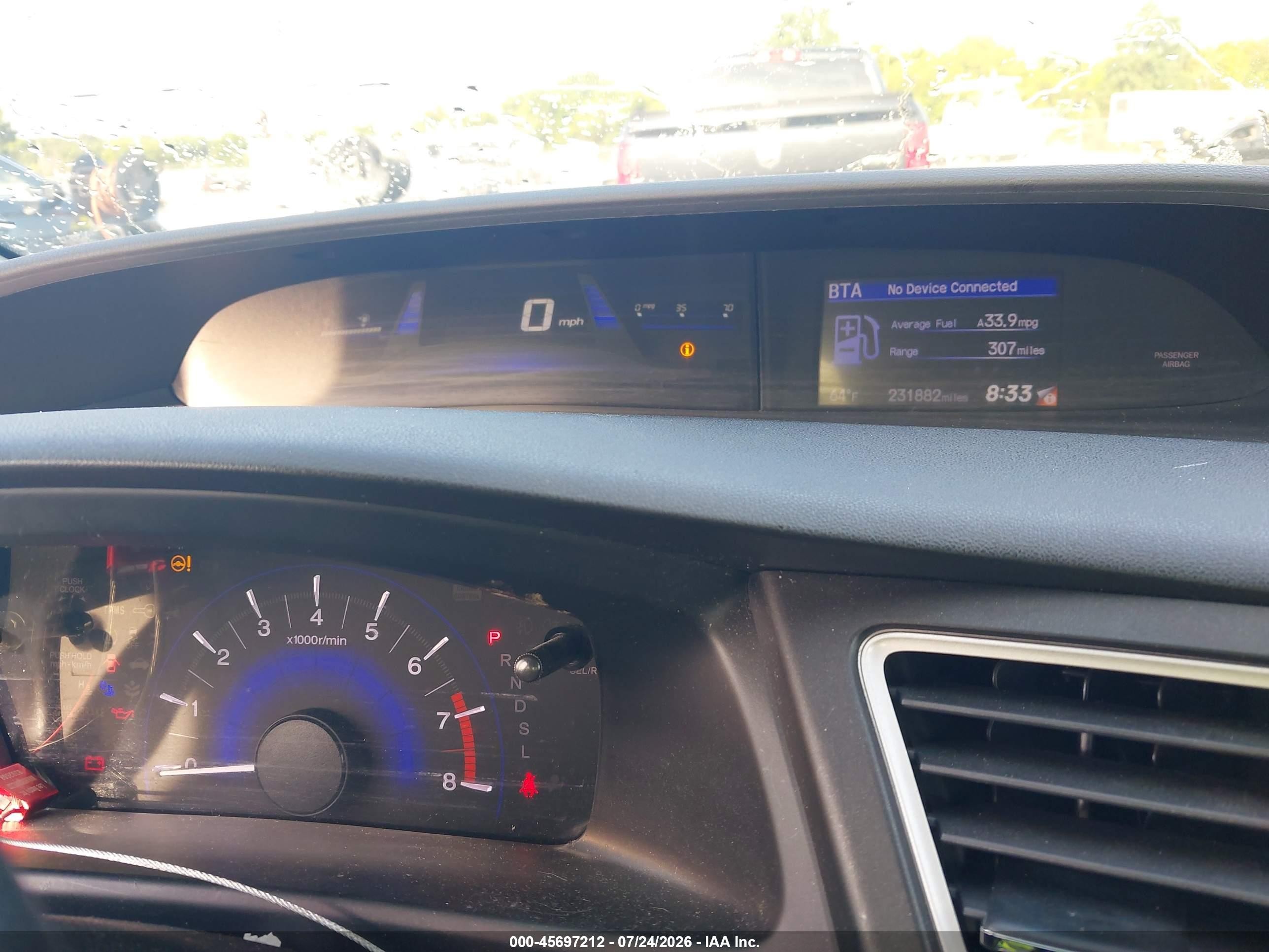 2014 Honda Civic Lx Серый vin: 19XFB2F56EE259559
