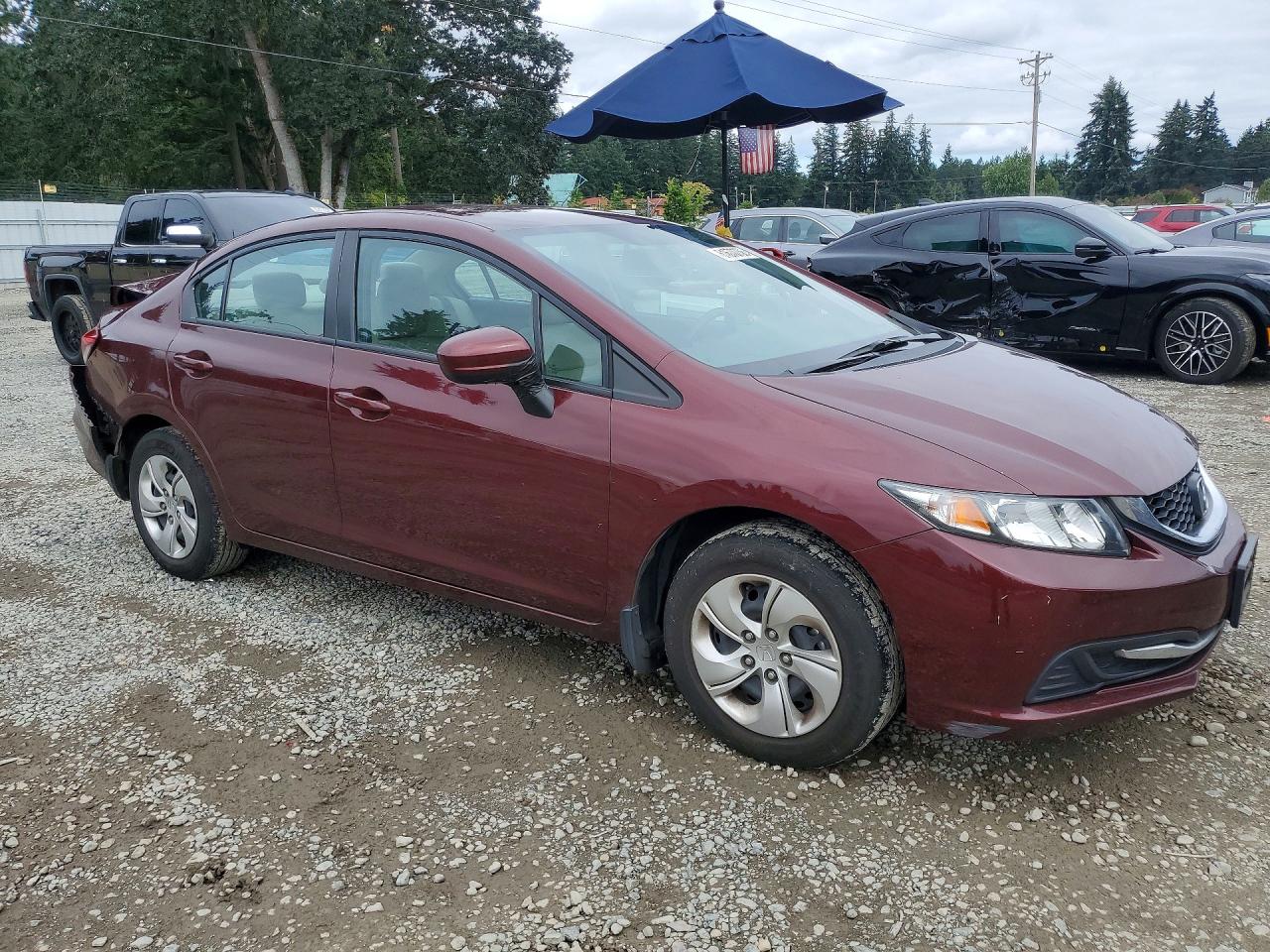 2014 Honda Civic Lx Бордовый vin: 19XFB2F56EE268438