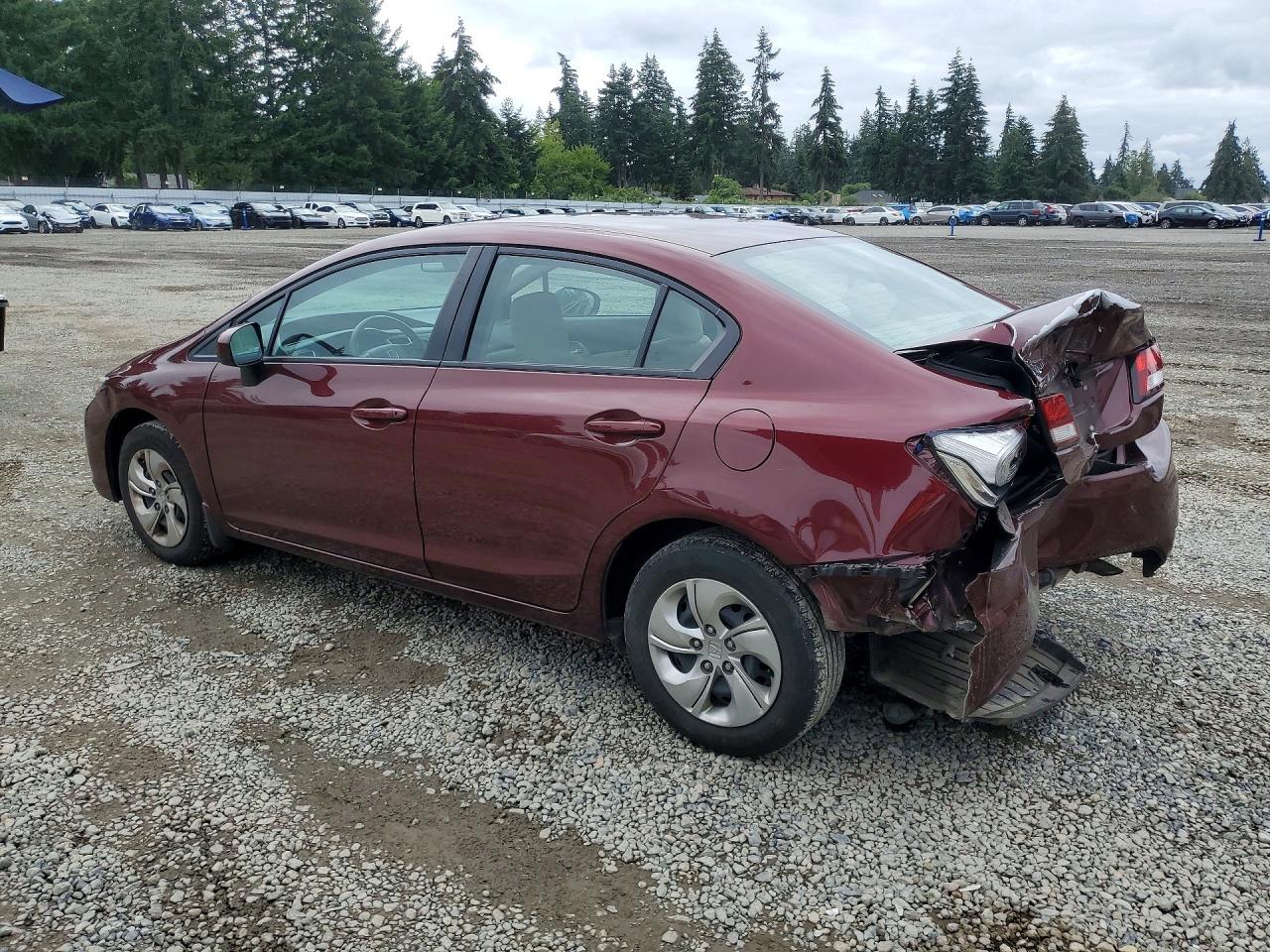 2014 Honda Civic Lx Бордовый vin: 19XFB2F56EE268438