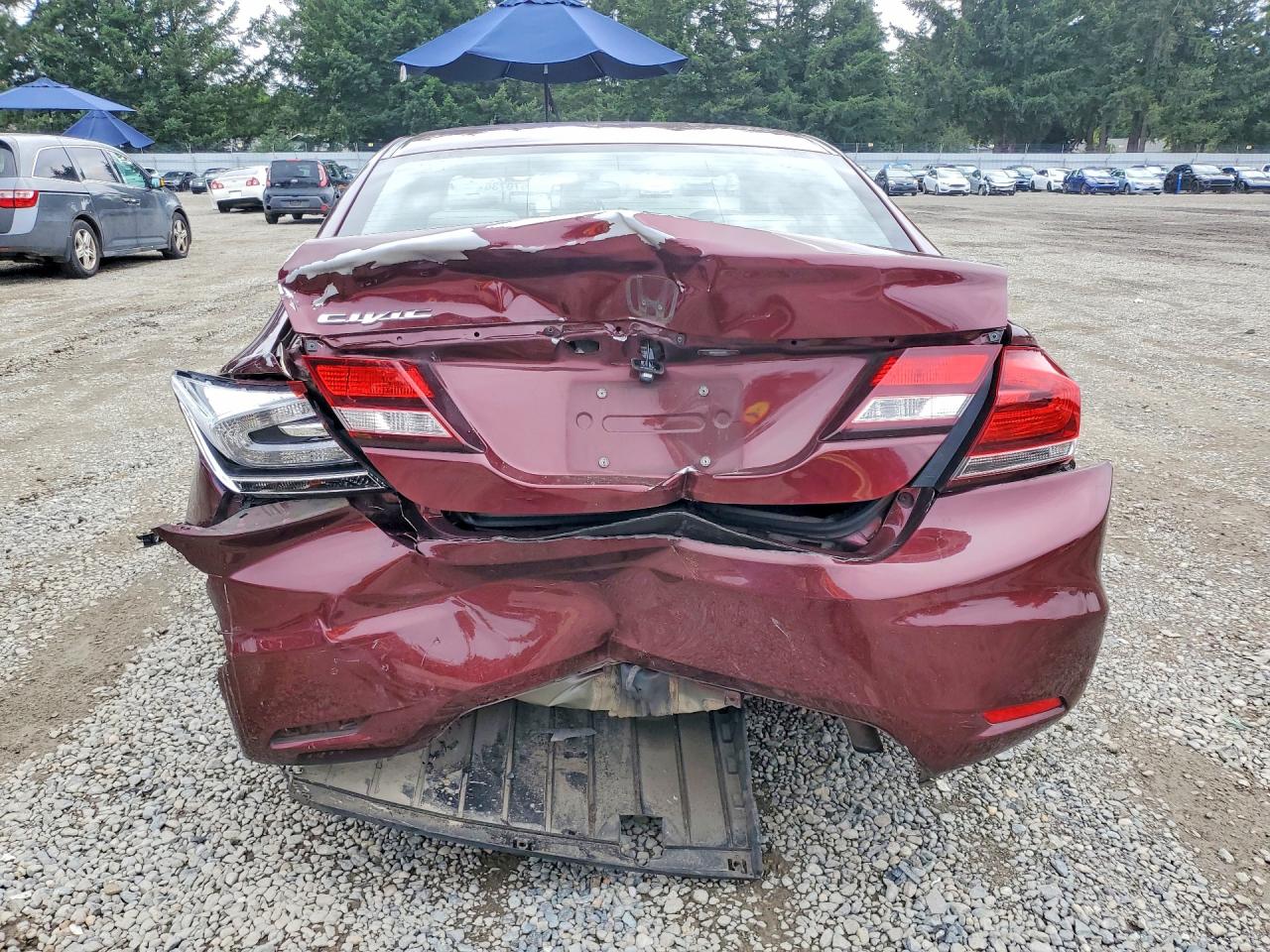 2014 Honda Civic Lx Бордовый vin: 19XFB2F56EE268438