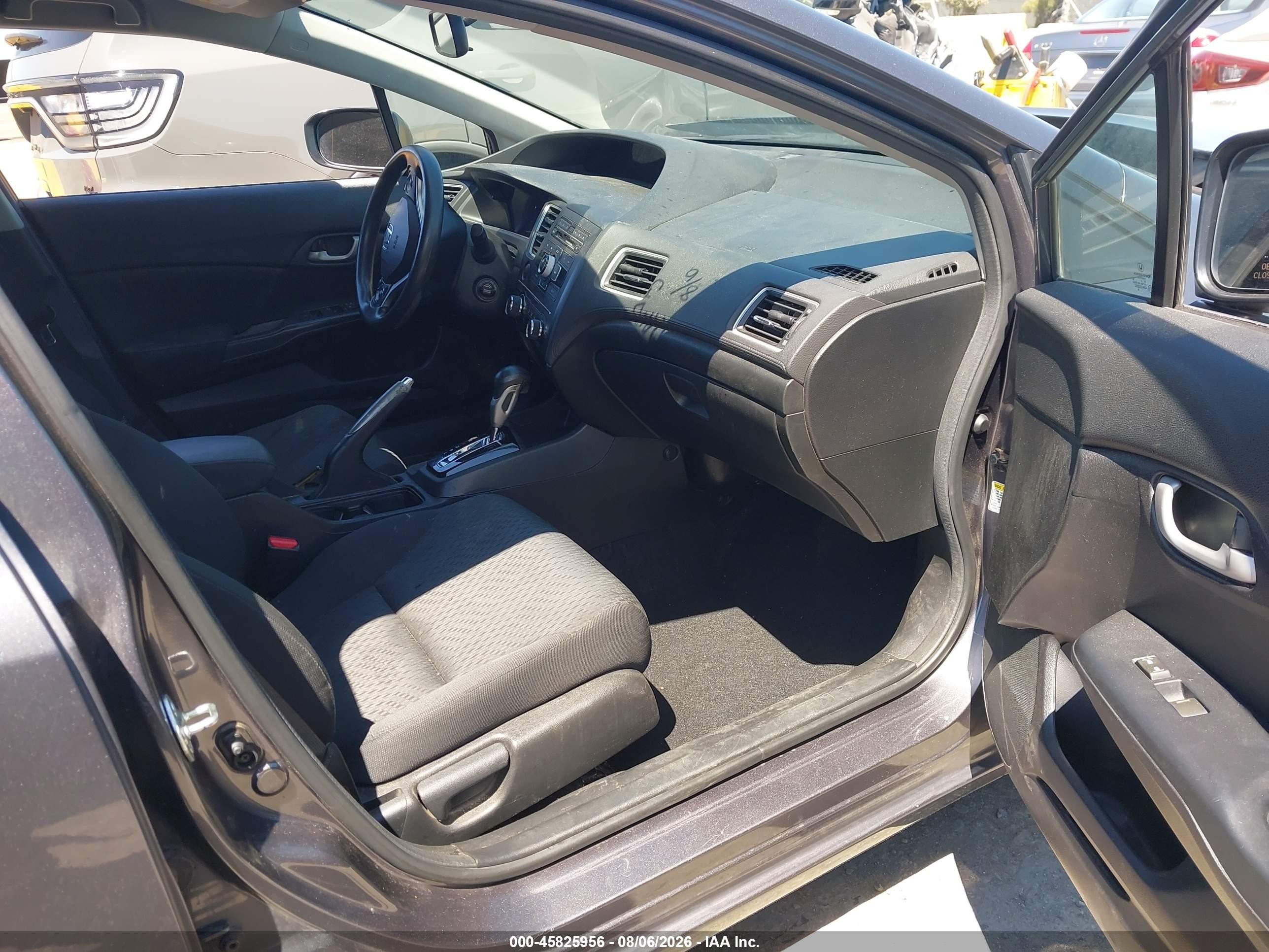 2014 Honda Civic Lx Gray vin: 19XFB2F56EE269637