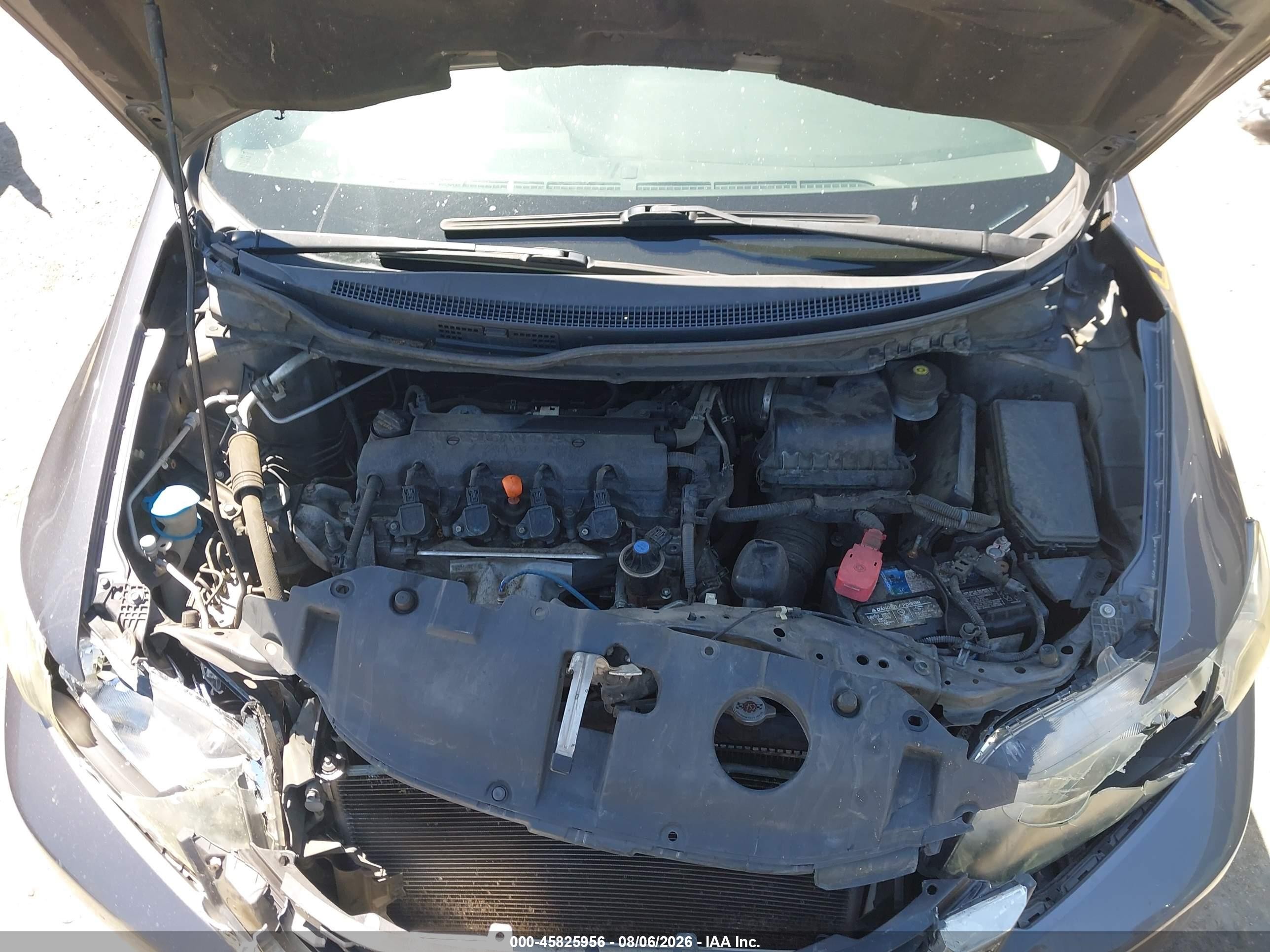 2014 Honda Civic Lx Gray vin: 19XFB2F56EE269637
