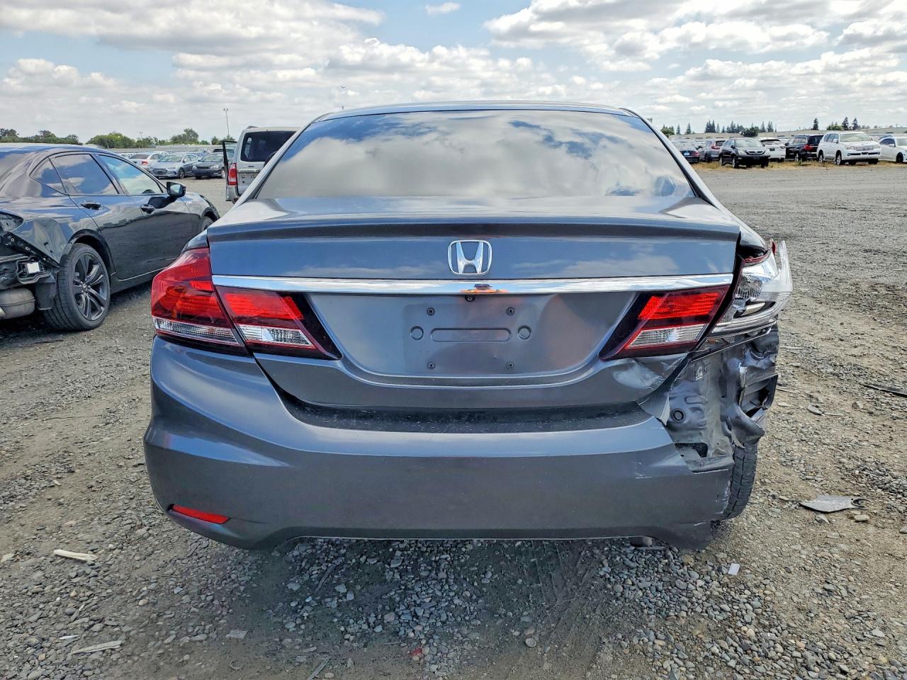 2014 Honda Civic Lx Gray vin: 19XFB2F56EE271548