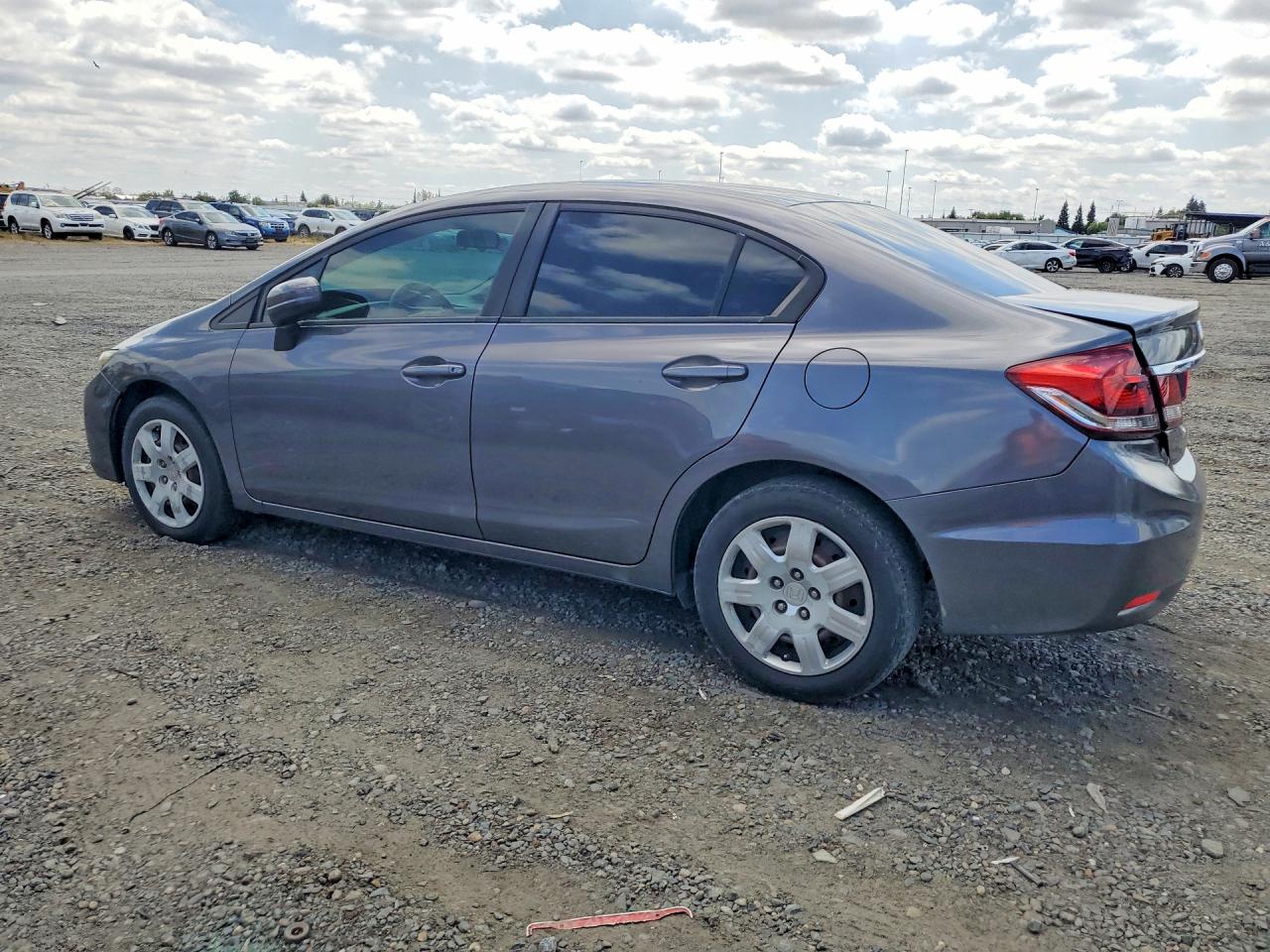 2014 Honda Civic Lx Gray vin: 19XFB2F56EE271548