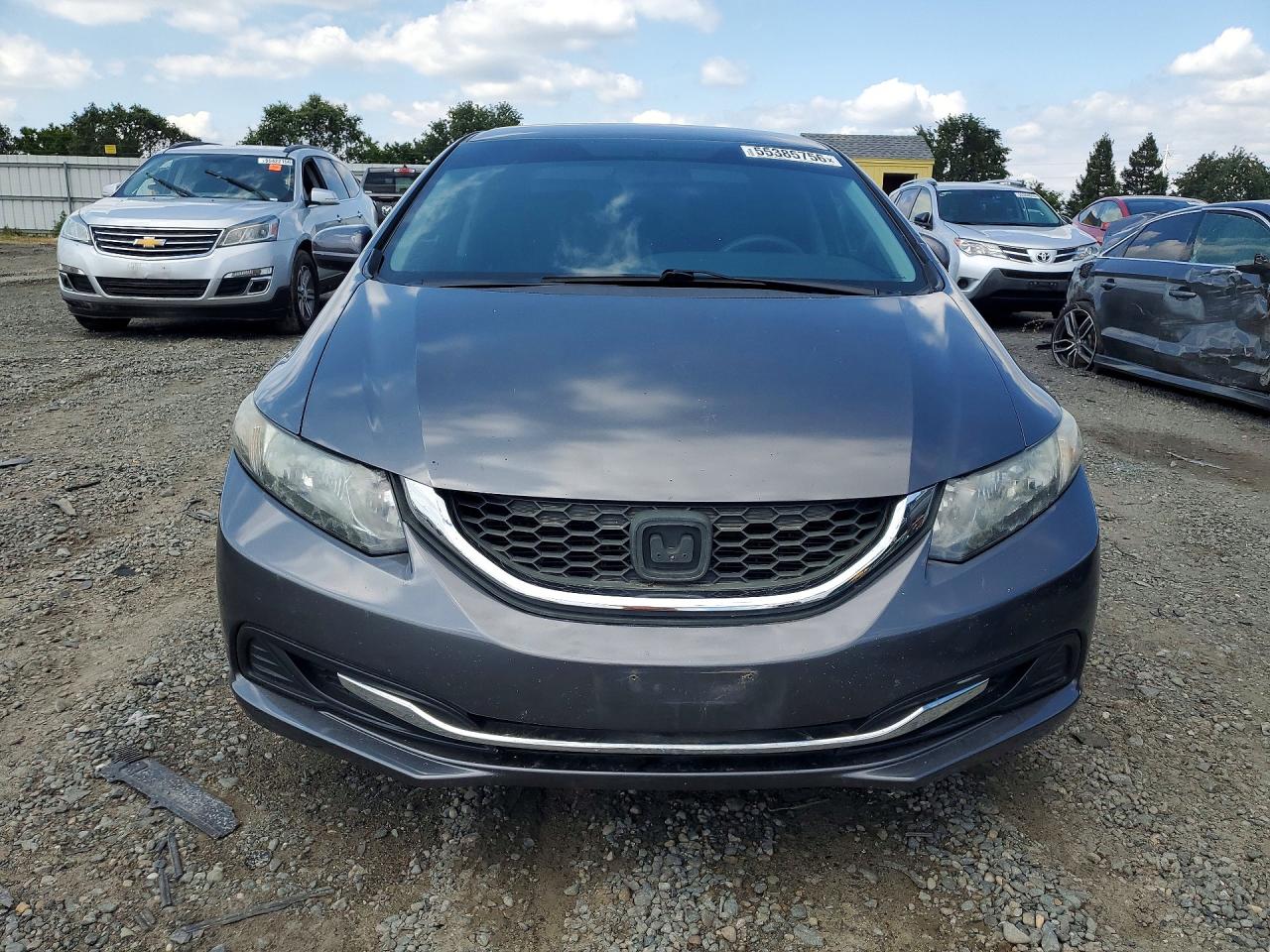 2014 Honda Civic Lx Gray vin: 19XFB2F56EE271548