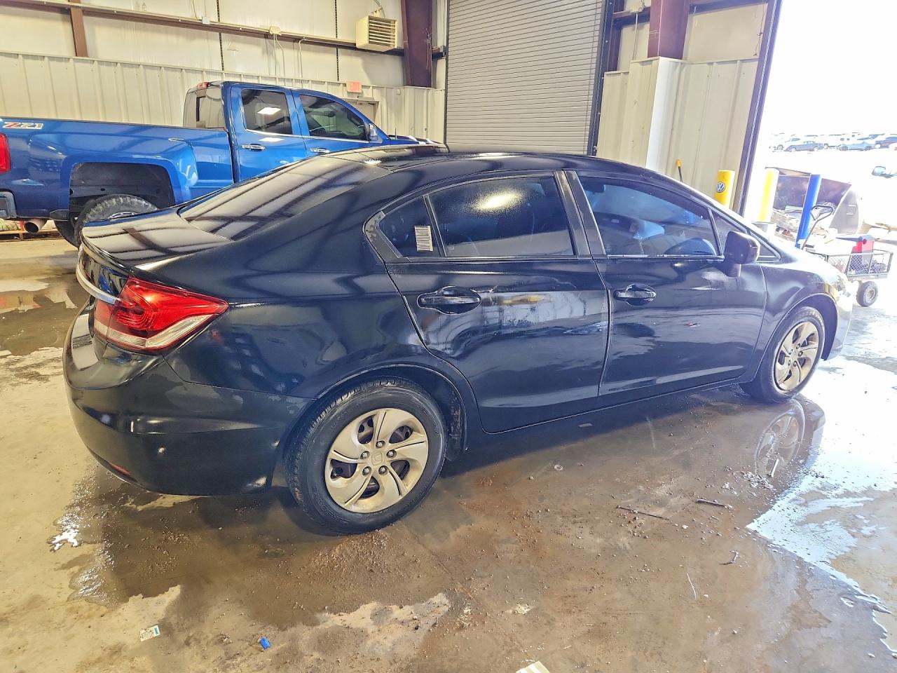 2015 Honda Civic Lx Black vin: 19XFB2F56FE008414