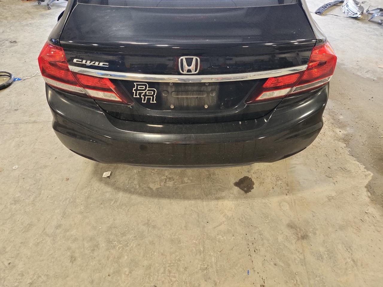 2015 Honda Civic Lx Black vin: 19XFB2F56FE008414 Damage: Deck Lid, Heavy Scratch, 1 To 2 Inches