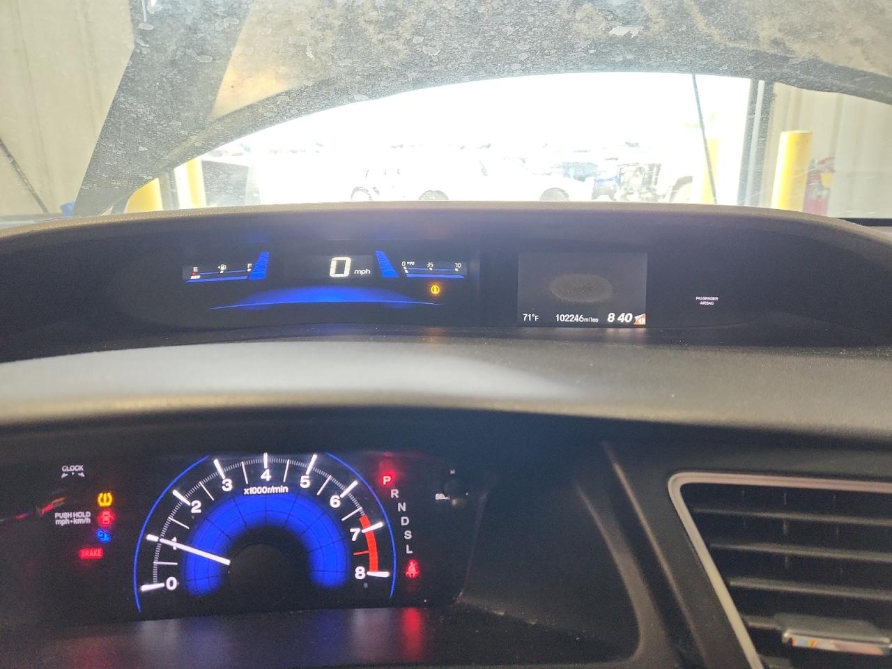 2015 Honda Civic Lx Black vin: 19XFB2F56FE008414 Damage: Warning - Tire Pressure, On, Unacceptable
