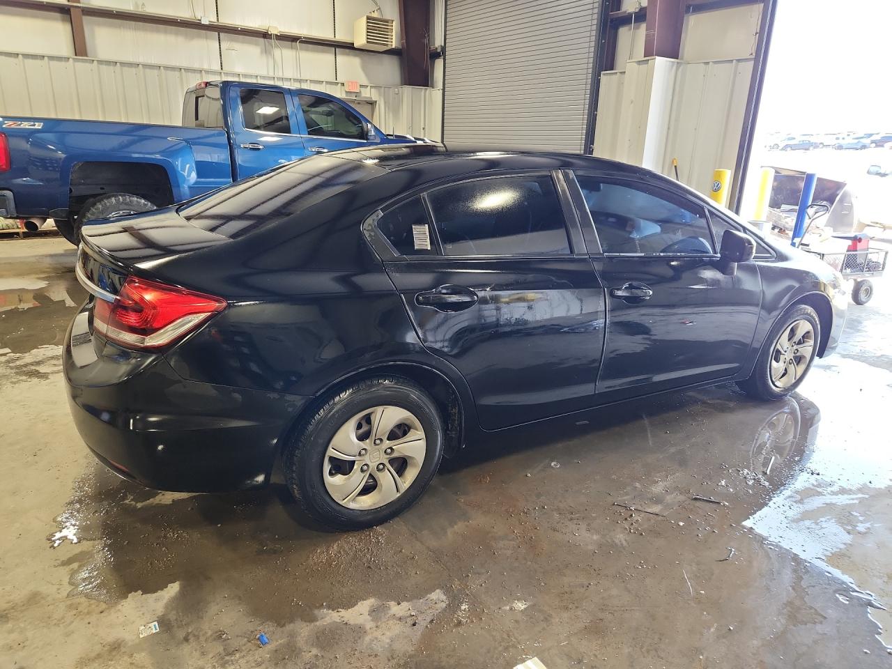 2015 Honda Civic Lx Black vin: 19XFB2F56FE008414 Damage: Right Rear Door, Multiple Dents/Paint Damage, 3