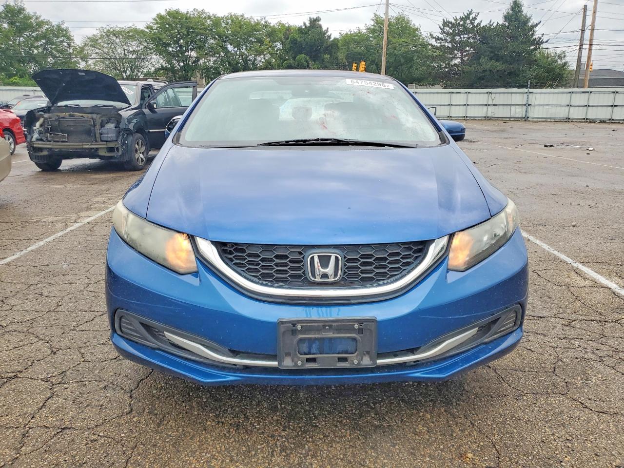 2015 Honda Civic Lx Blue vin: 19XFB2F56FE012558