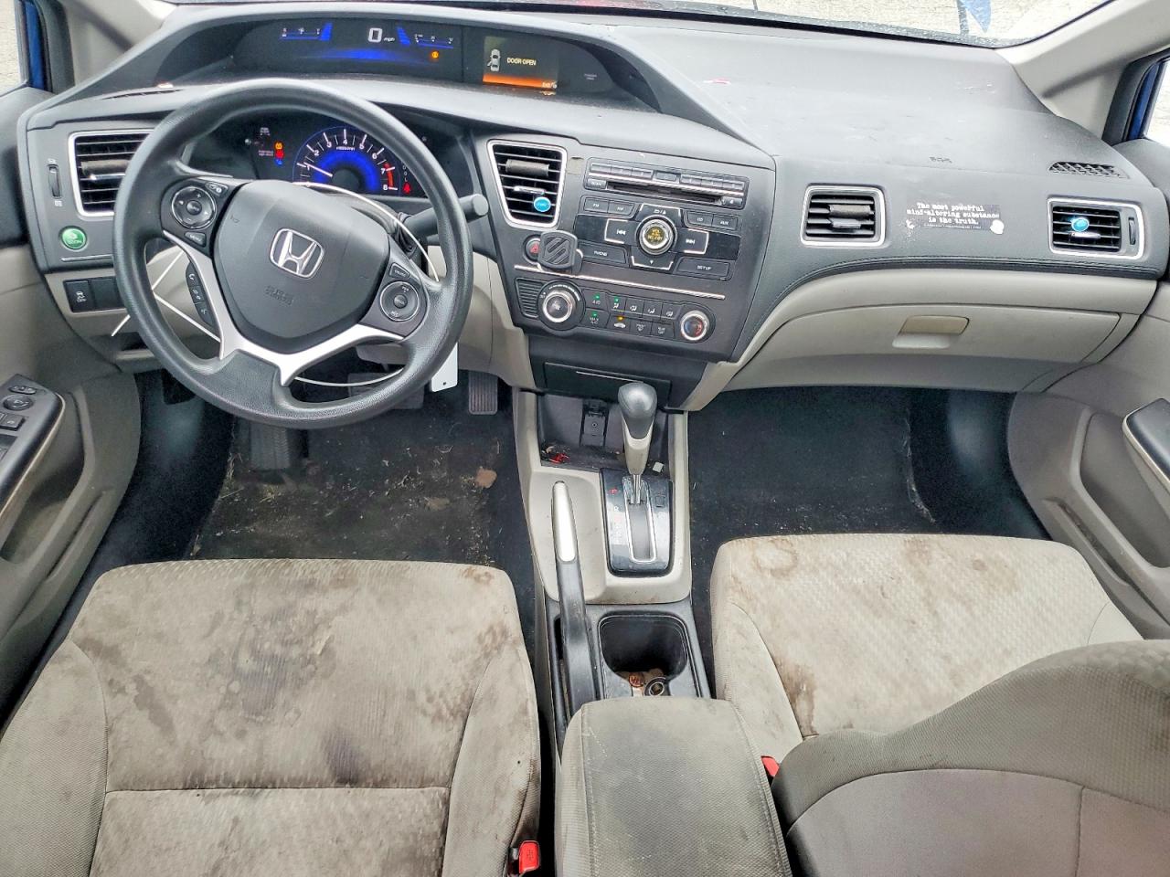 2015 Honda Civic Lx Blue vin: 19XFB2F56FE012558