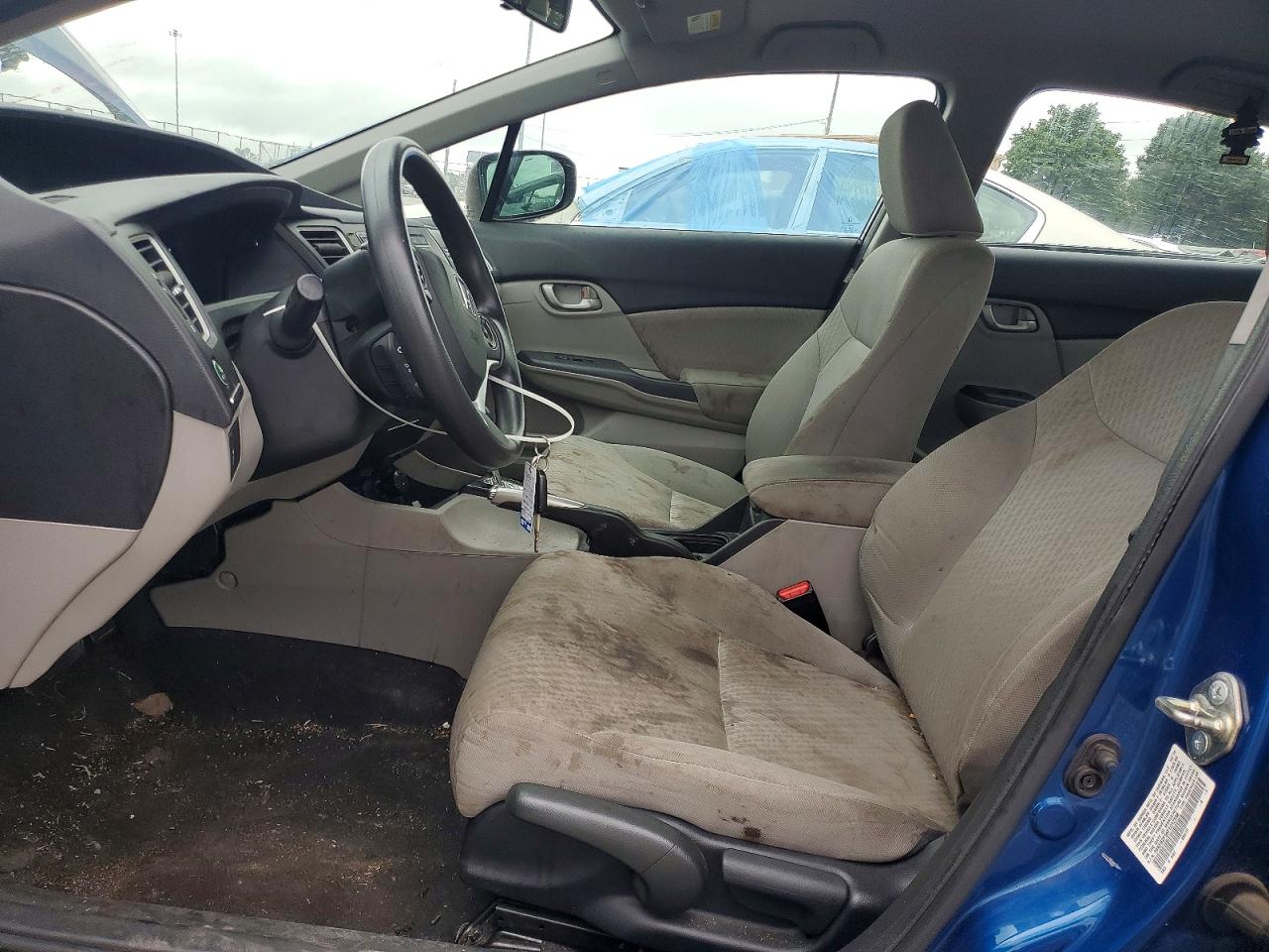 2015 Honda Civic Lx Blue vin: 19XFB2F56FE012558