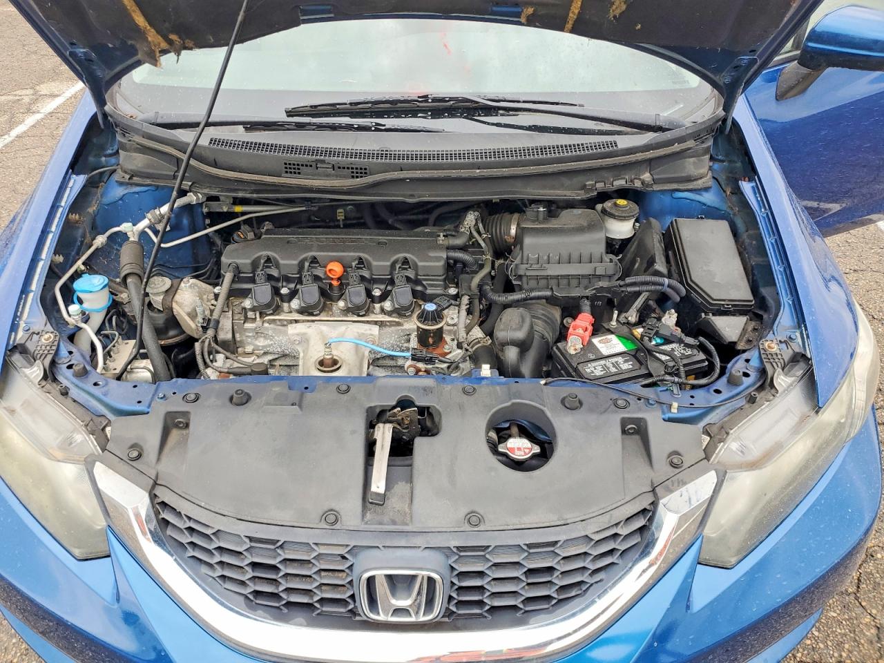 2015 Honda Civic Lx Blue vin: 19XFB2F56FE012558