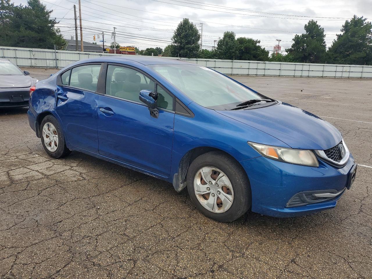 2015 Honda Civic Lx Blue vin: 19XFB2F56FE012558