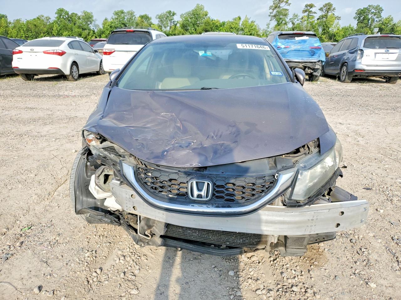 2015 Honda Civic Lx Gray vin: 19XFB2F56FE019767
