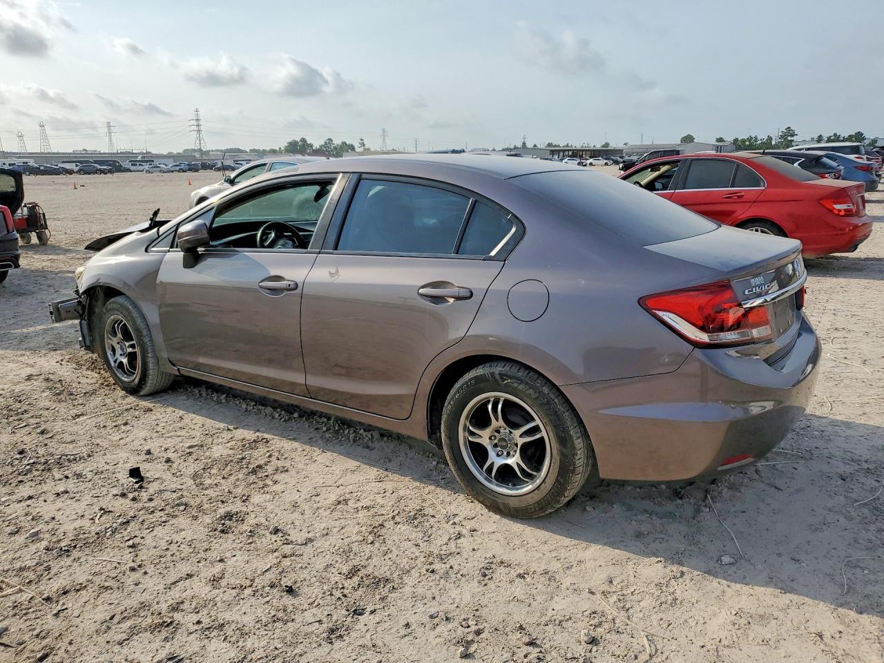 2015 Honda Civic Lx Gray vin: 19XFB2F56FE019767