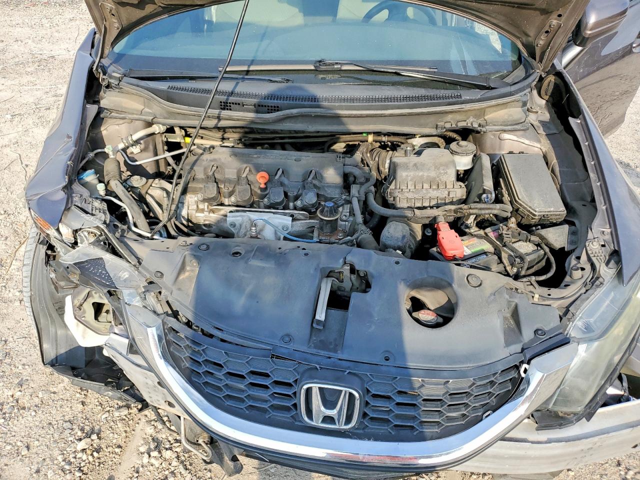 2015 Honda Civic Lx Gray vin: 19XFB2F56FE019767