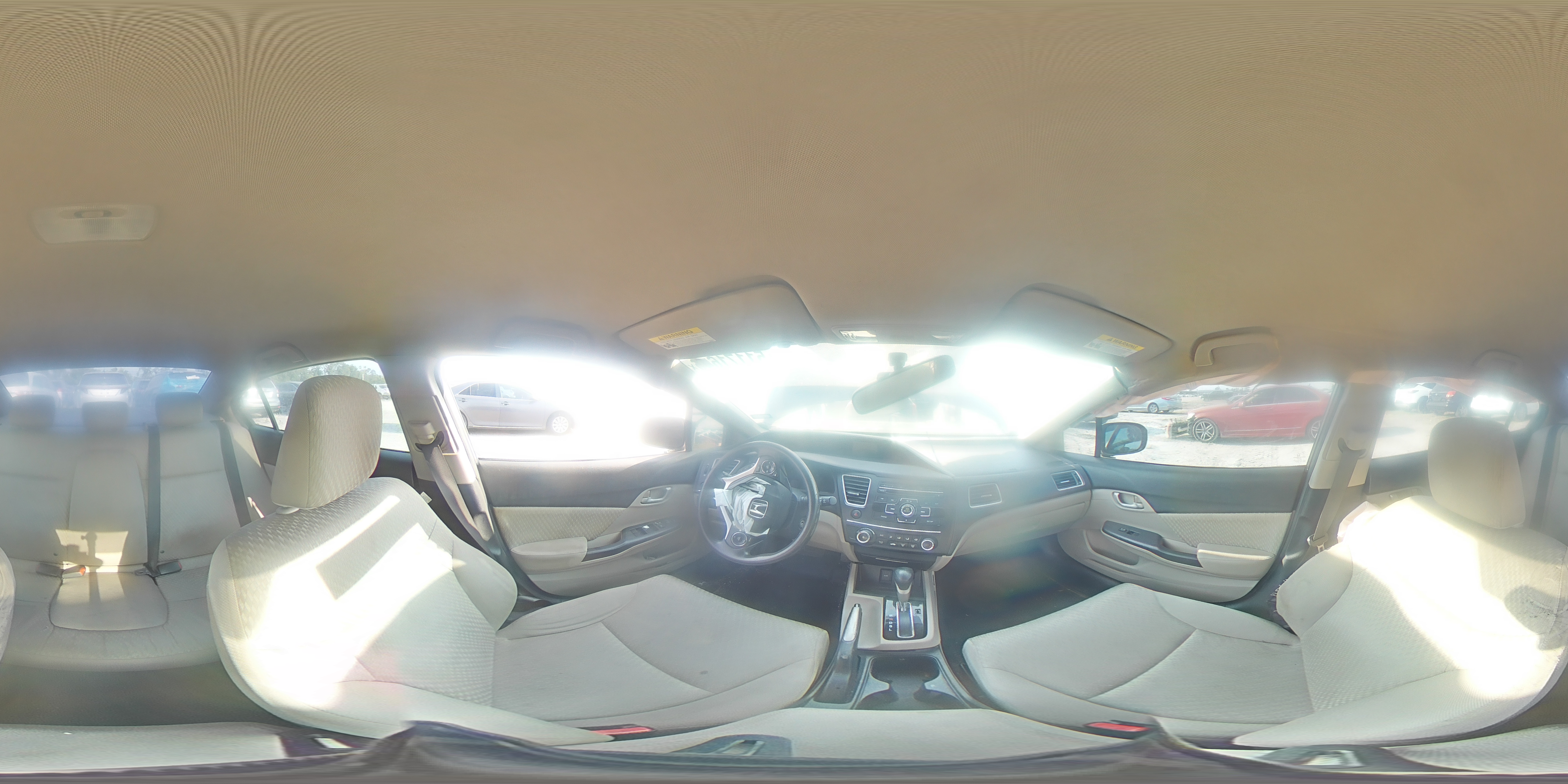 2015 Honda Civic Lx Gray vin: 19XFB2F56FE019767