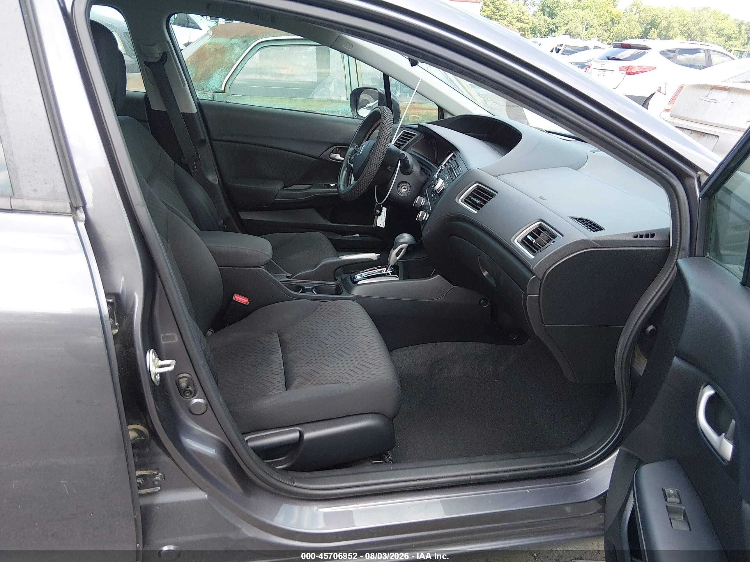 2015 Honda Civic Lx Gray vin: 19XFB2F56FE026153