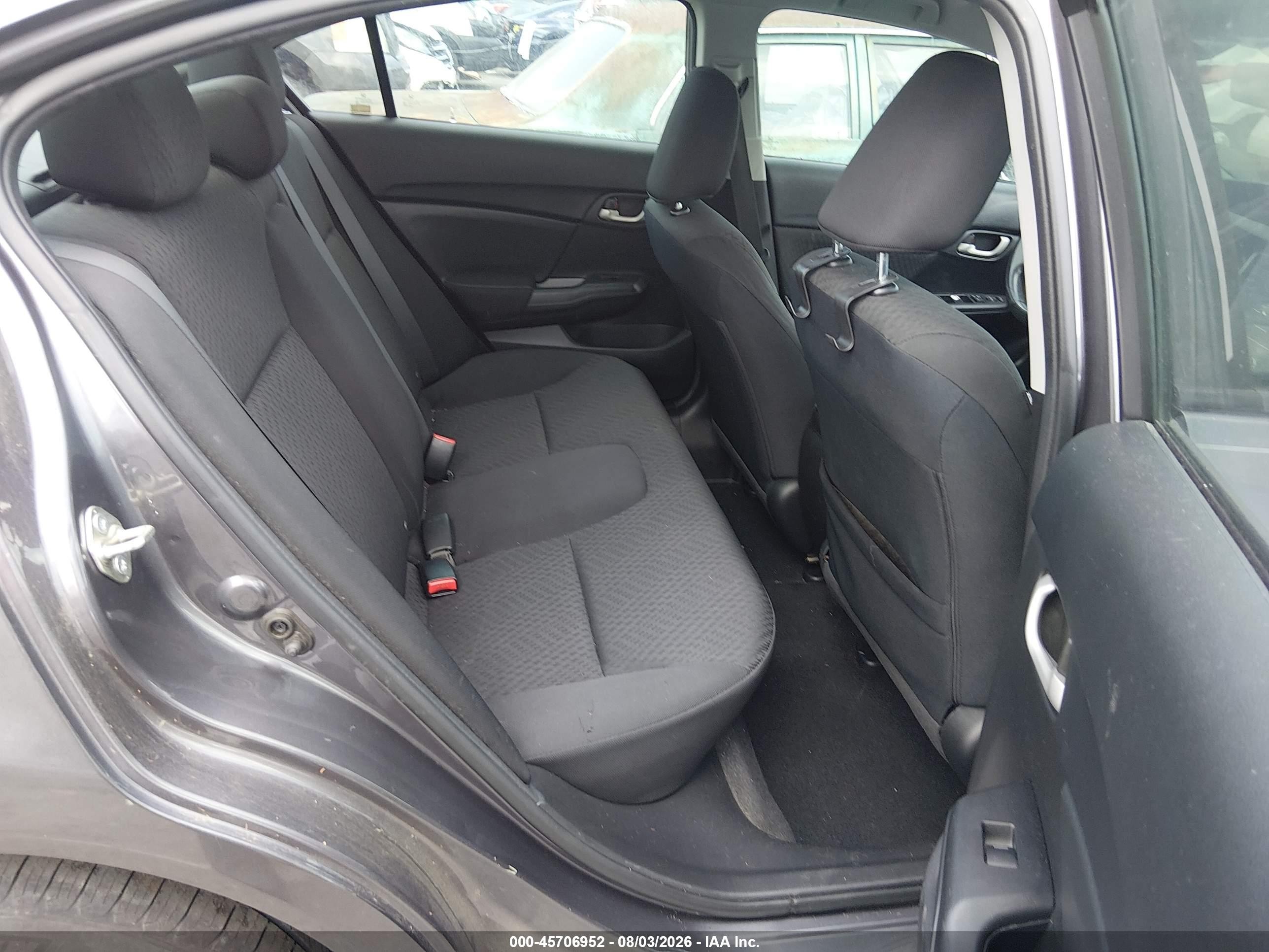 2015 Honda Civic Lx Gray vin: 19XFB2F56FE026153