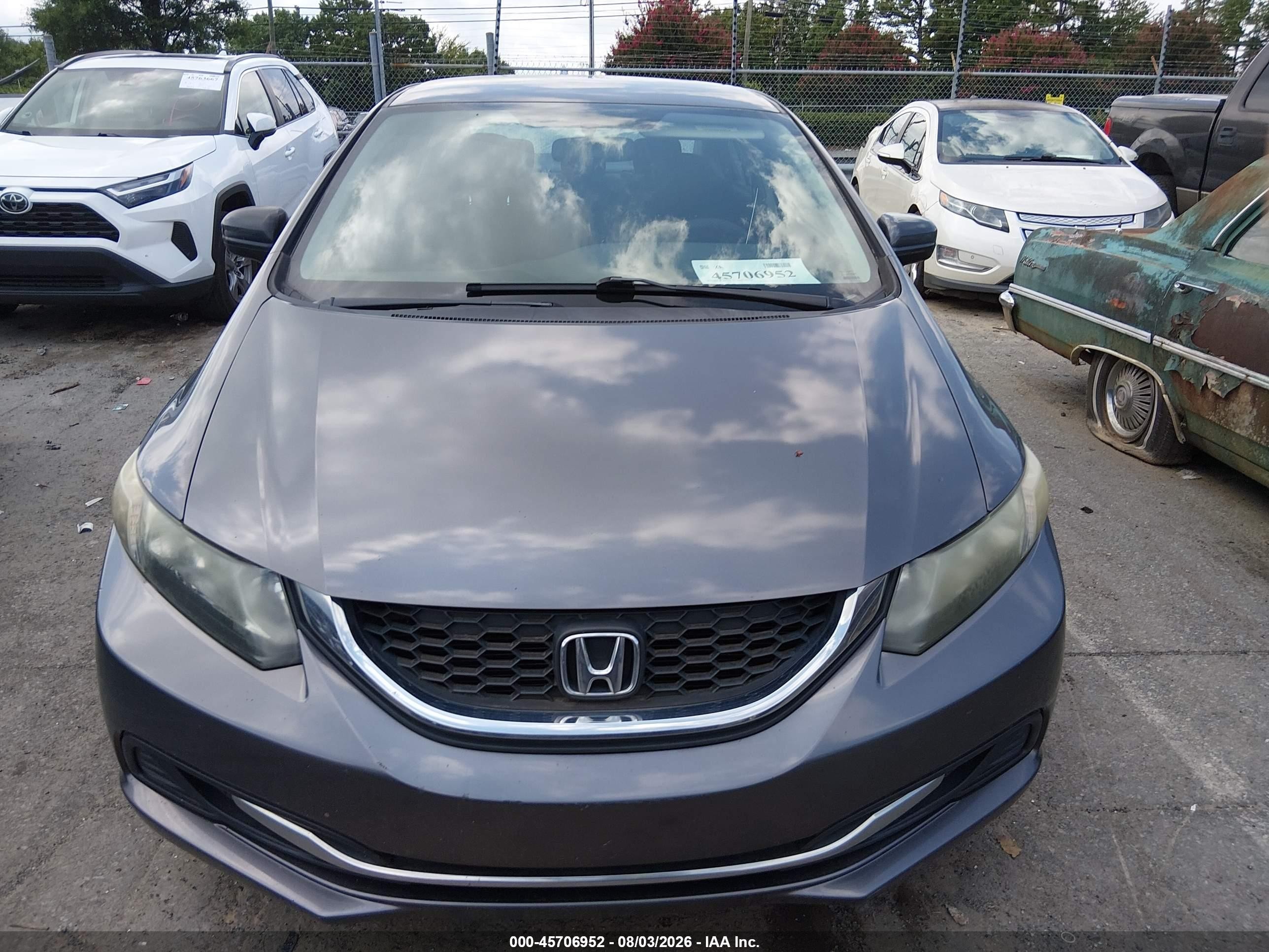 2015 Honda Civic Lx Gray vin: 19XFB2F56FE026153