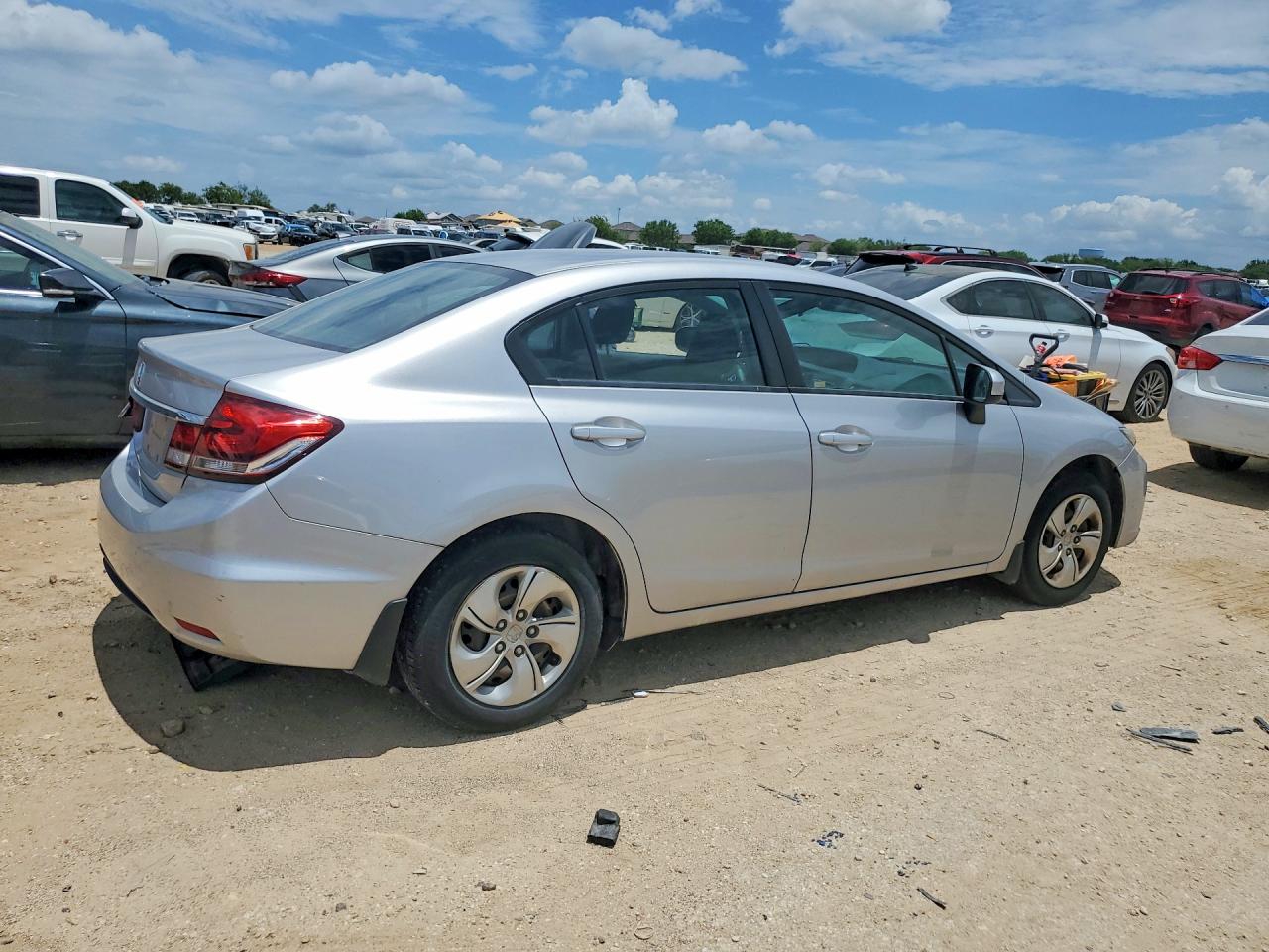 2015 Honda Civic Lx Silver vin: 19XFB2F56FE029876