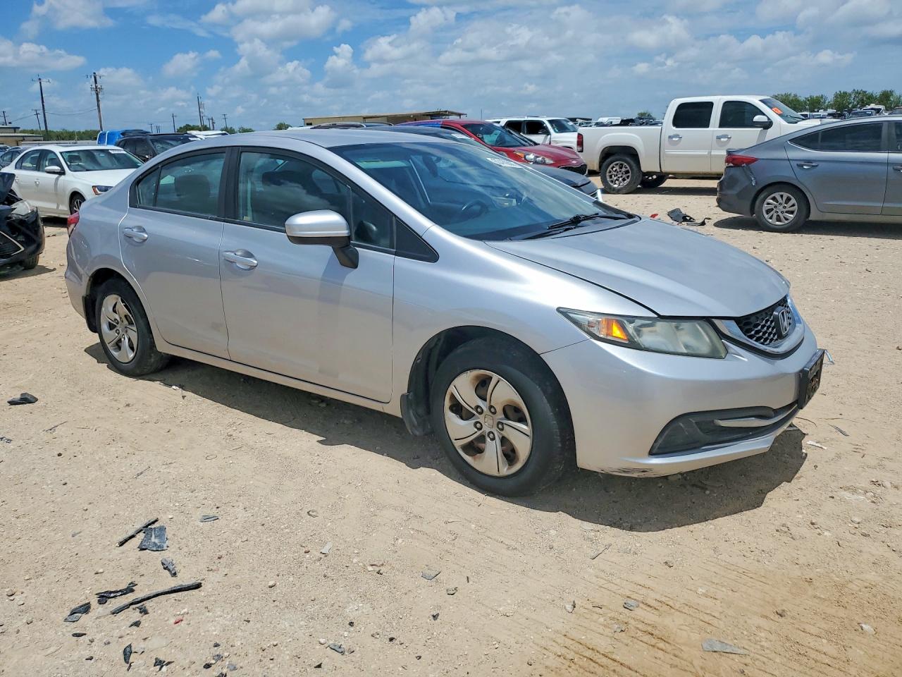 2015 Honda Civic Lx Silver vin: 19XFB2F56FE029876