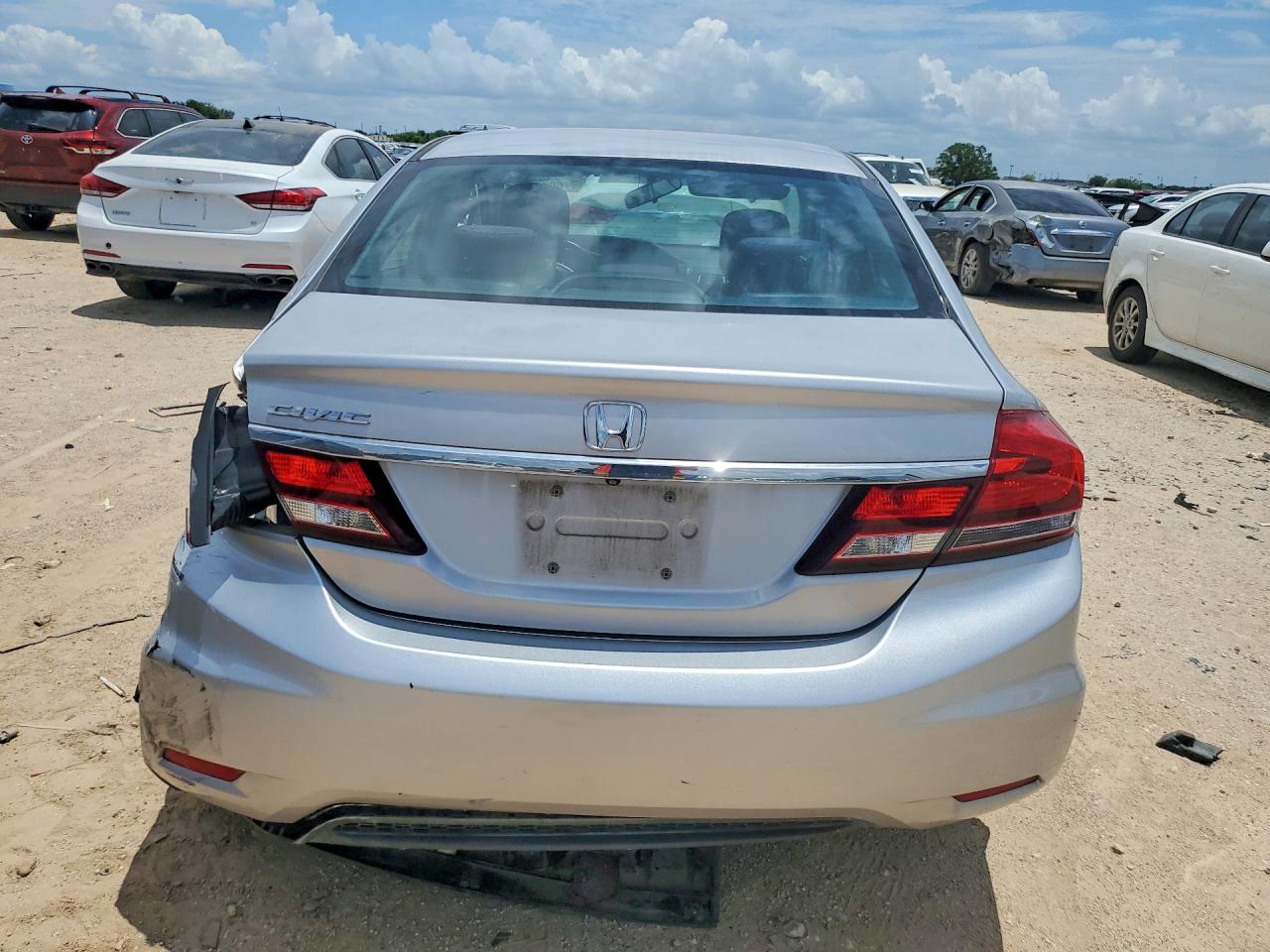 2015 Honda Civic Lx Silver vin: 19XFB2F56FE029876