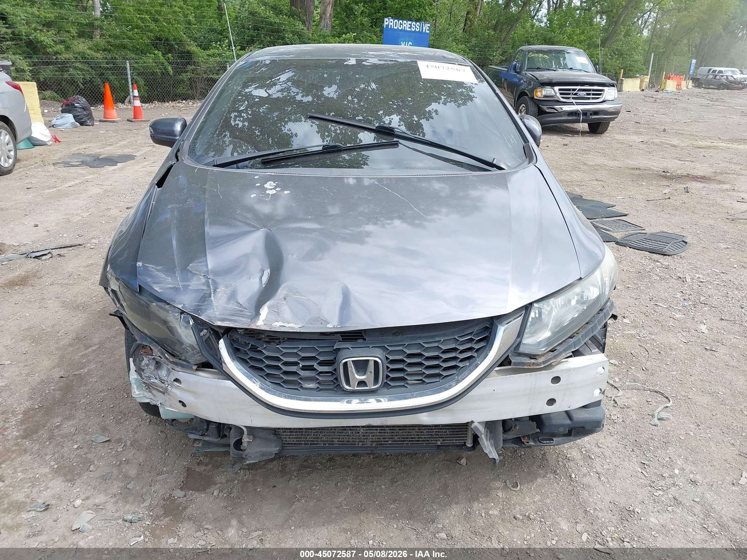 2015 Honda Civic Lx Gray vin: 19XFB2F56FE037430