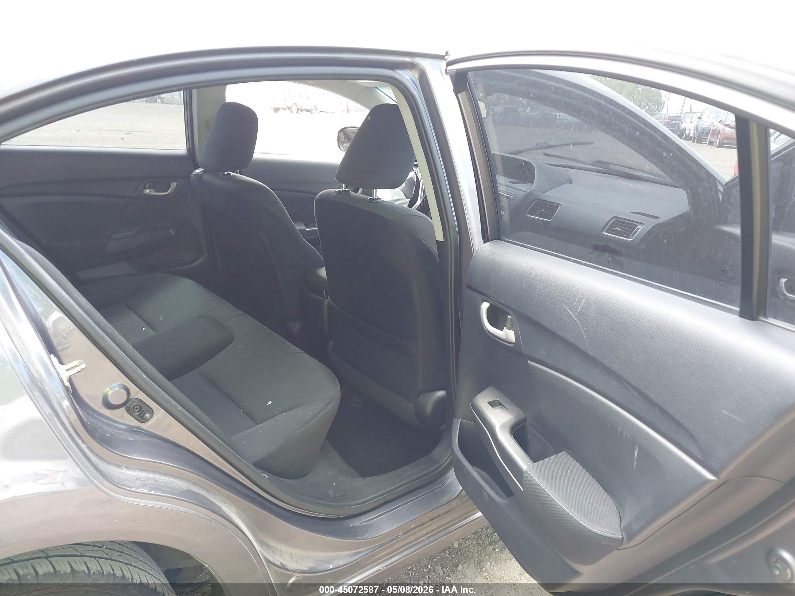 2015 Honda Civic Lx Gray vin: 19XFB2F56FE037430