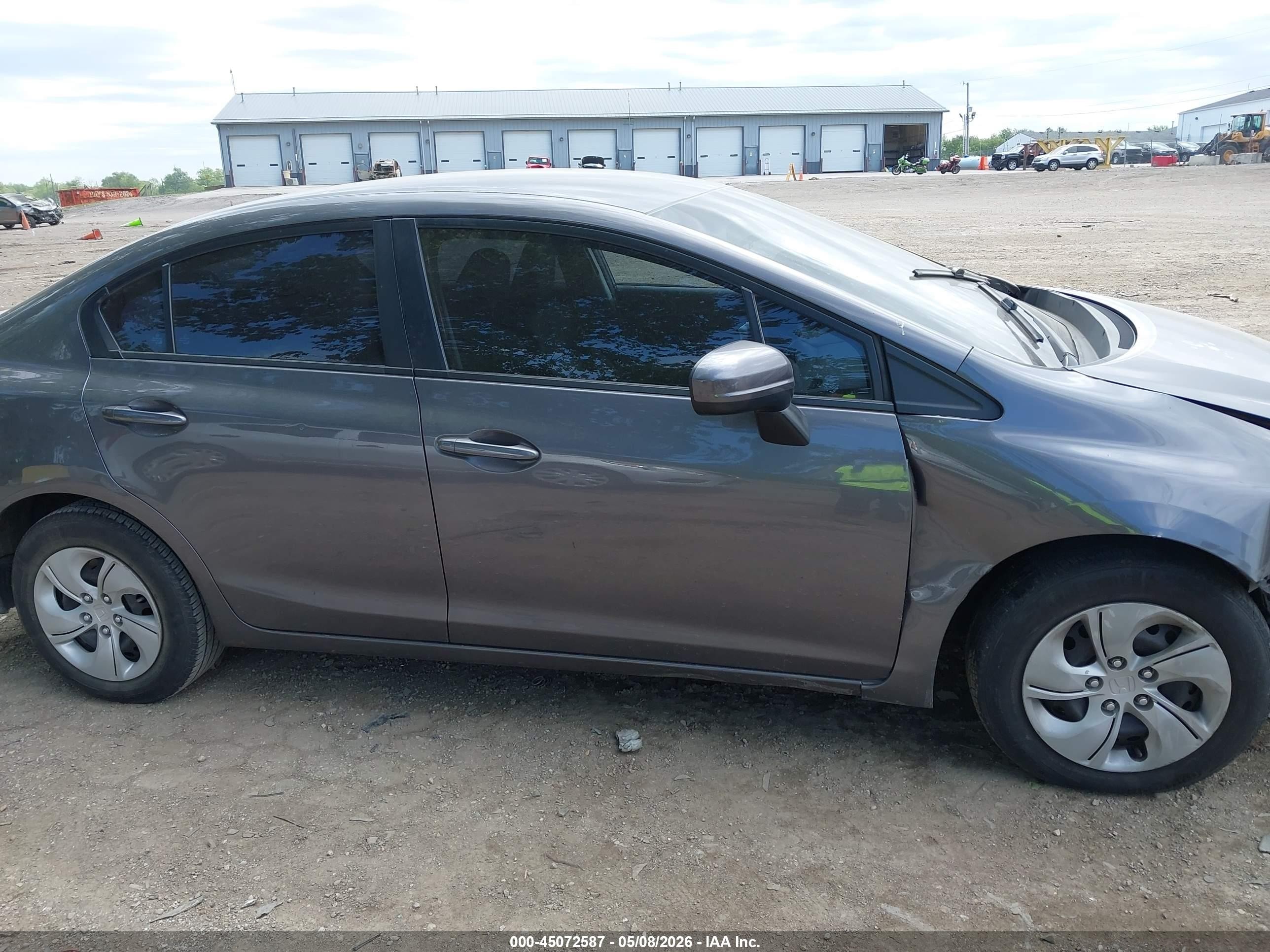 2015 Honda Civic Lx Gray vin: 19XFB2F56FE037430