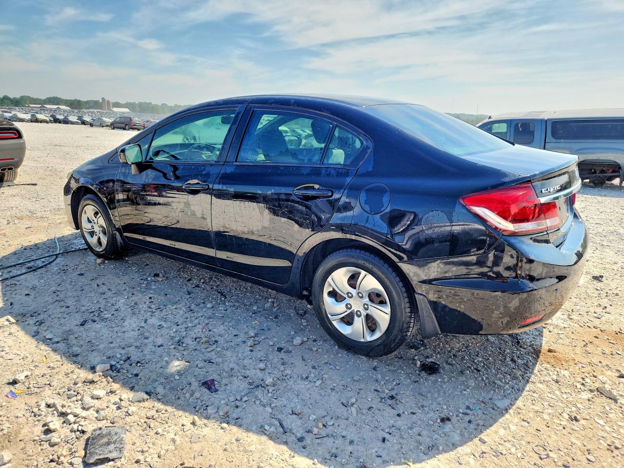 2015 Honda Civic Lx Black vin: 19XFB2F56FE046175