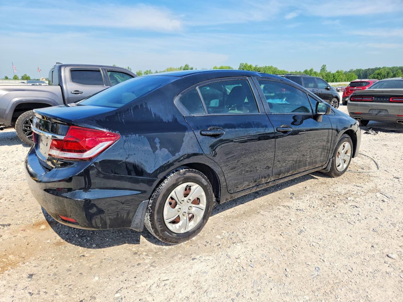 2015 Honda Civic Lx Black vin: 19XFB2F56FE046175