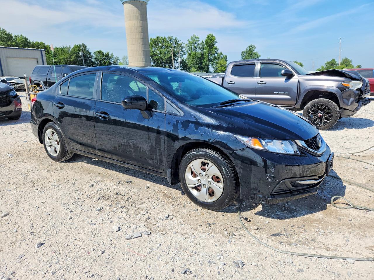 2015 Honda Civic Lx Black vin: 19XFB2F56FE046175