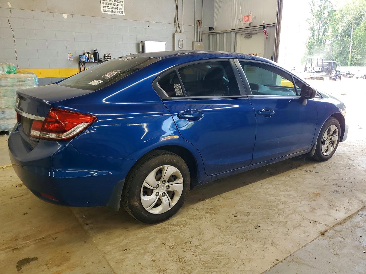 2015 Honda Civic Lx Синий vin: 19XFB2F56FE051859