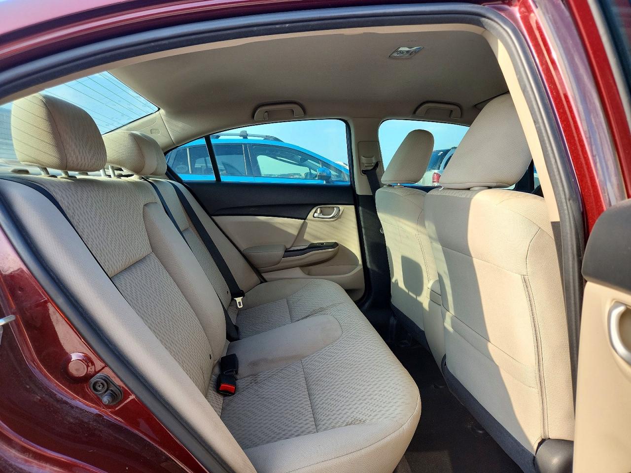 2015 Honda Civic Lx Burgundy vin: 19XFB2F56FE063784