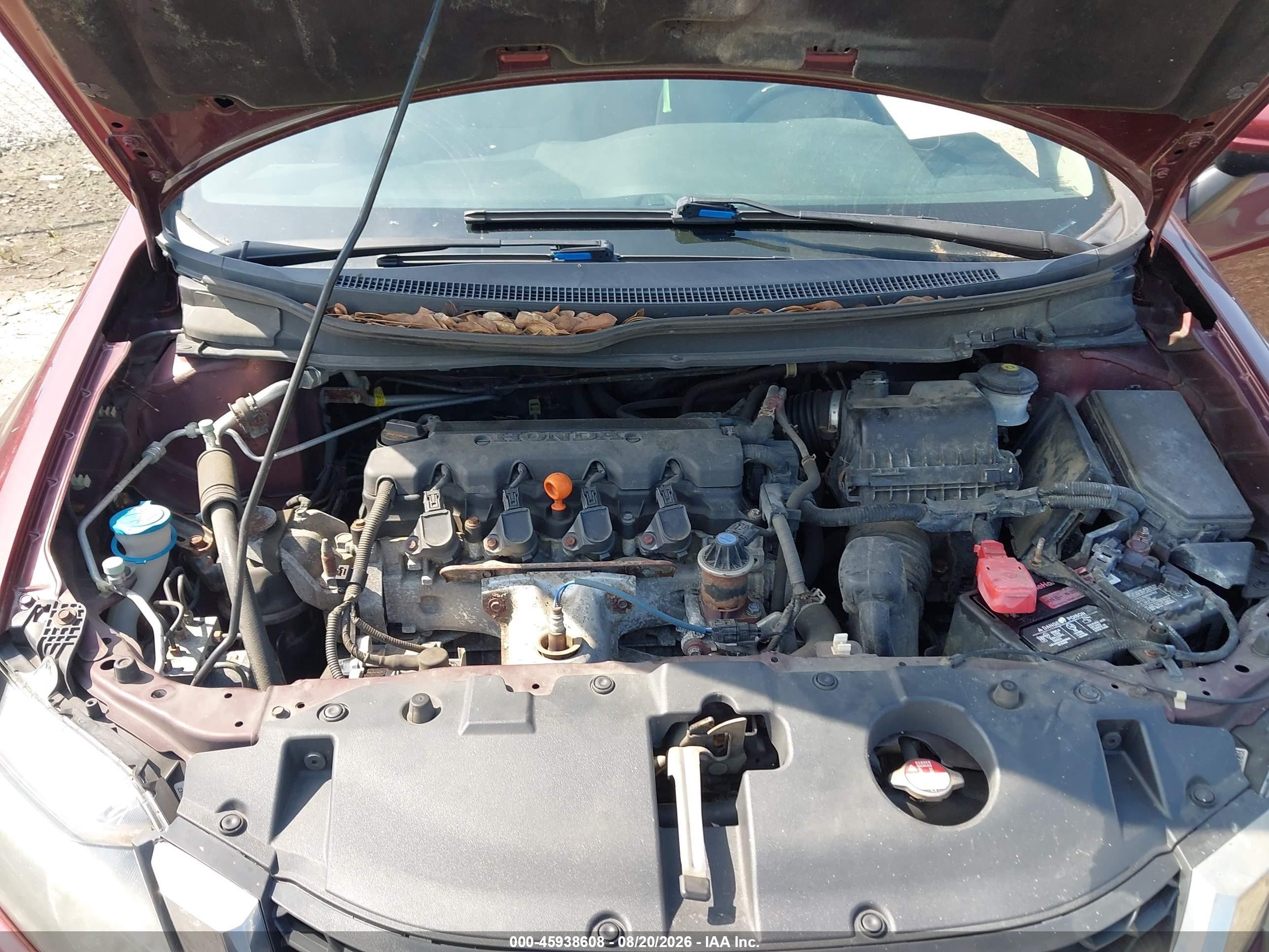 2015 Honda Civic Lx Maroon vin: 19XFB2F56FE065759