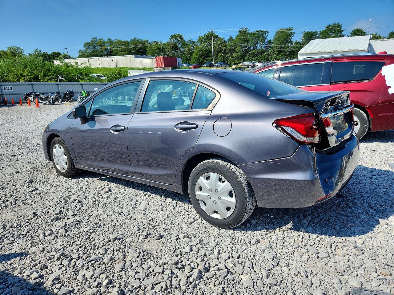 2015 Honda Civic Lx Gray vin: 19XFB2F56FE077782