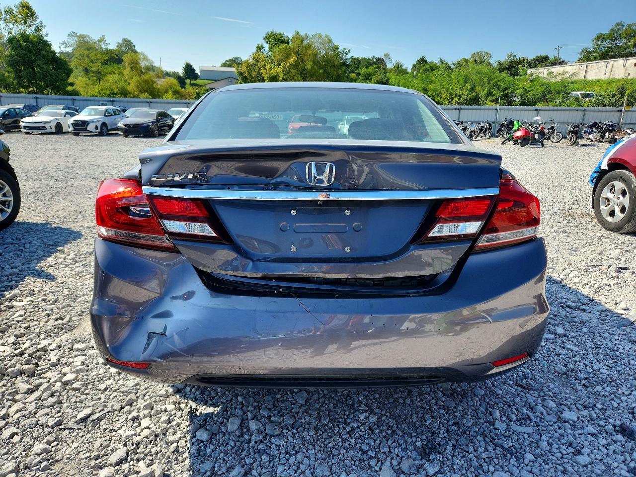 2015 Honda Civic Lx Gray vin: 19XFB2F56FE077782