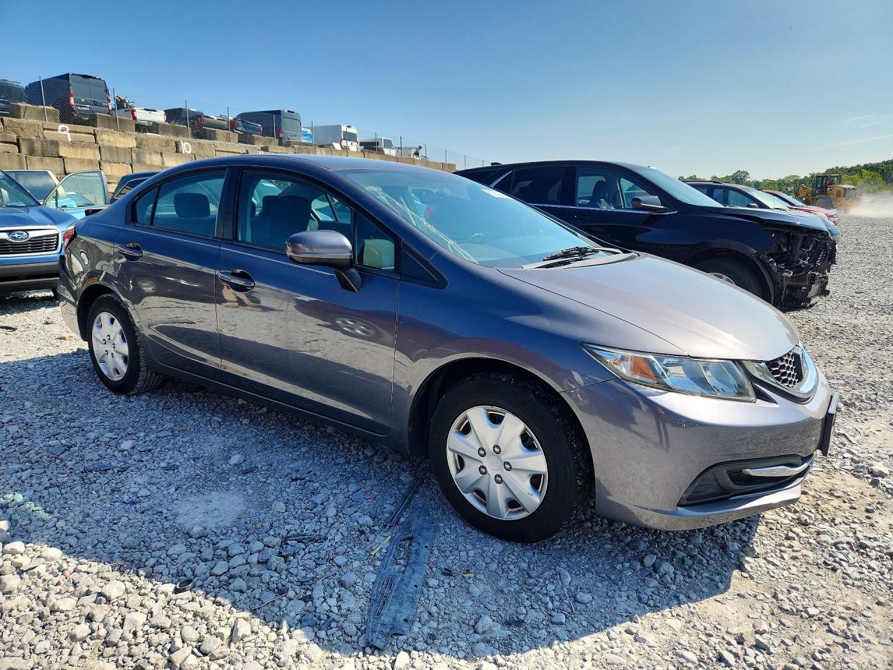 2015 Honda Civic Lx Gray vin: 19XFB2F56FE077782