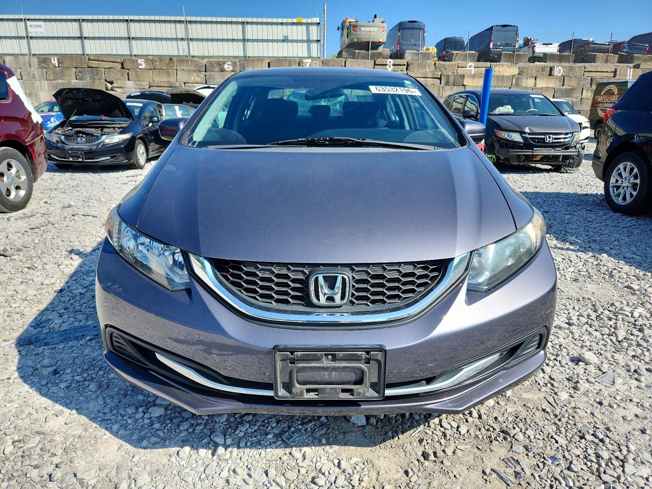 2015 Honda Civic Lx Gray vin: 19XFB2F56FE077782
