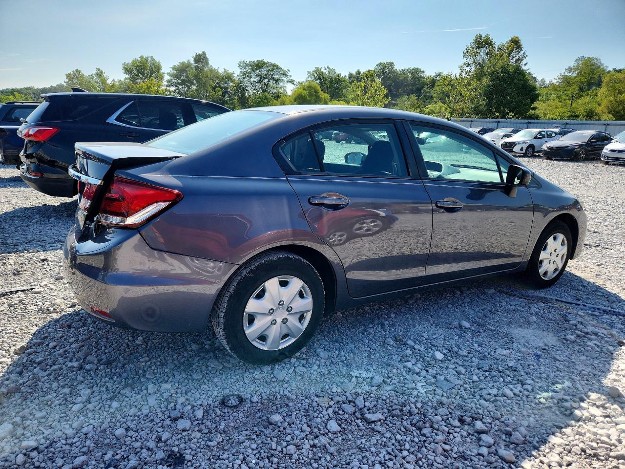 2015 Honda Civic Lx Gray vin: 19XFB2F56FE077782