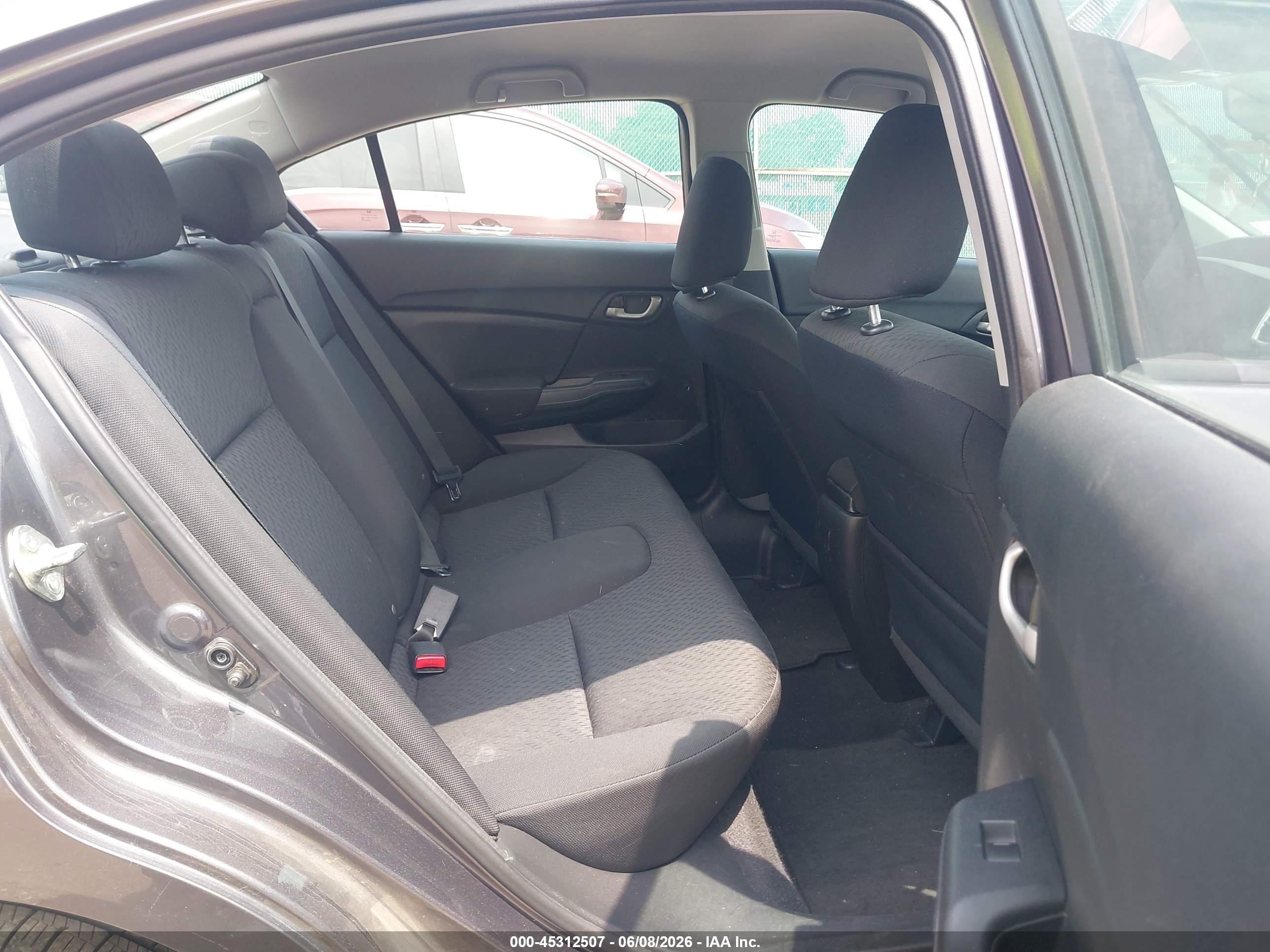 2015 Honda Civic Lx Gray vin: 19XFB2F56FE077801