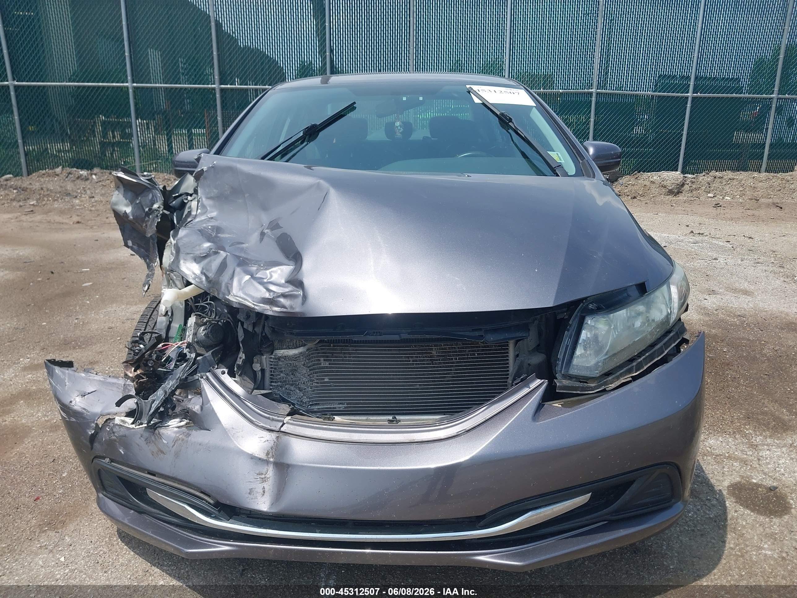 2015 Honda Civic Lx Gray vin: 19XFB2F56FE077801