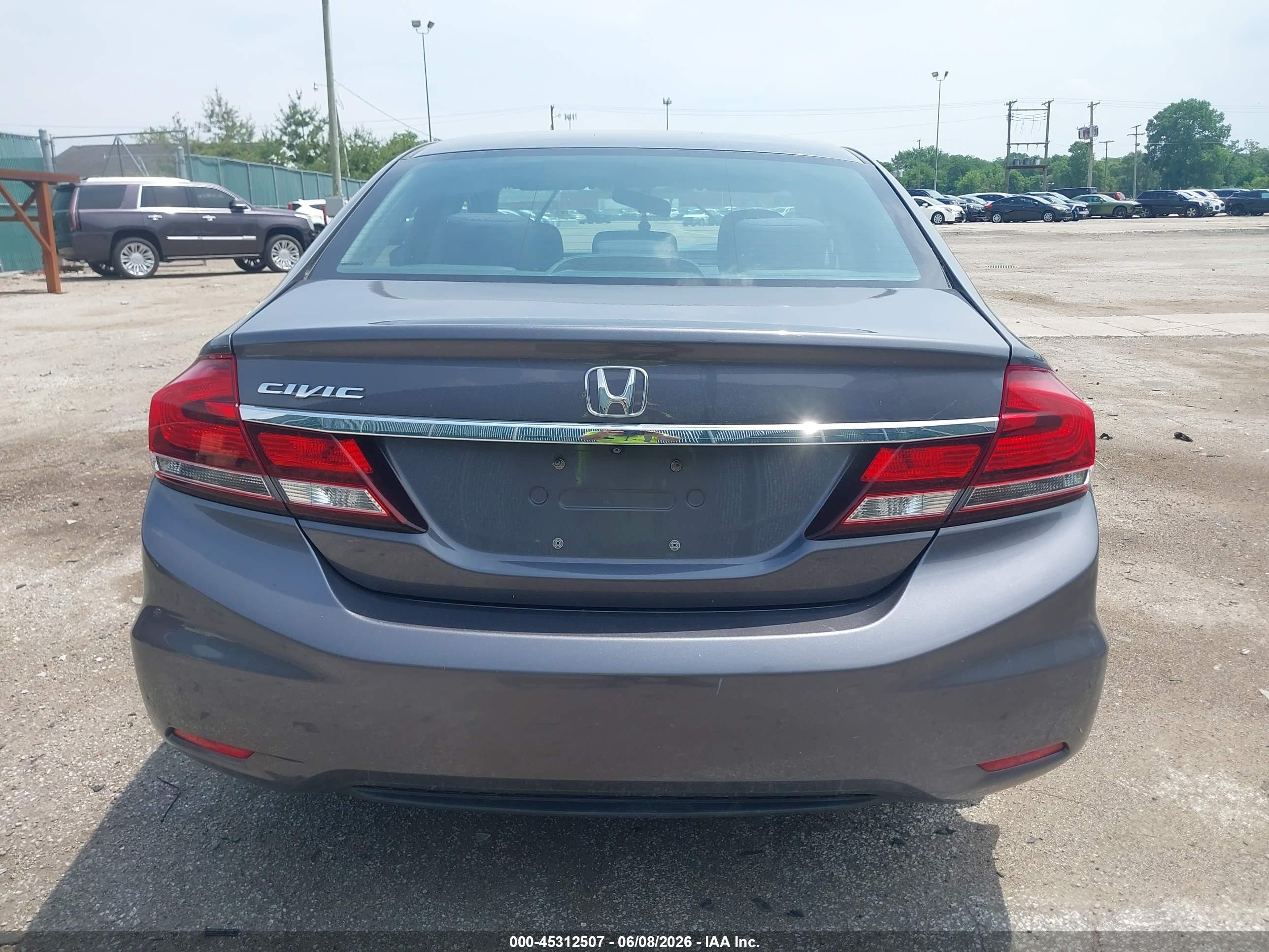 2015 Honda Civic Lx Gray vin: 19XFB2F56FE077801